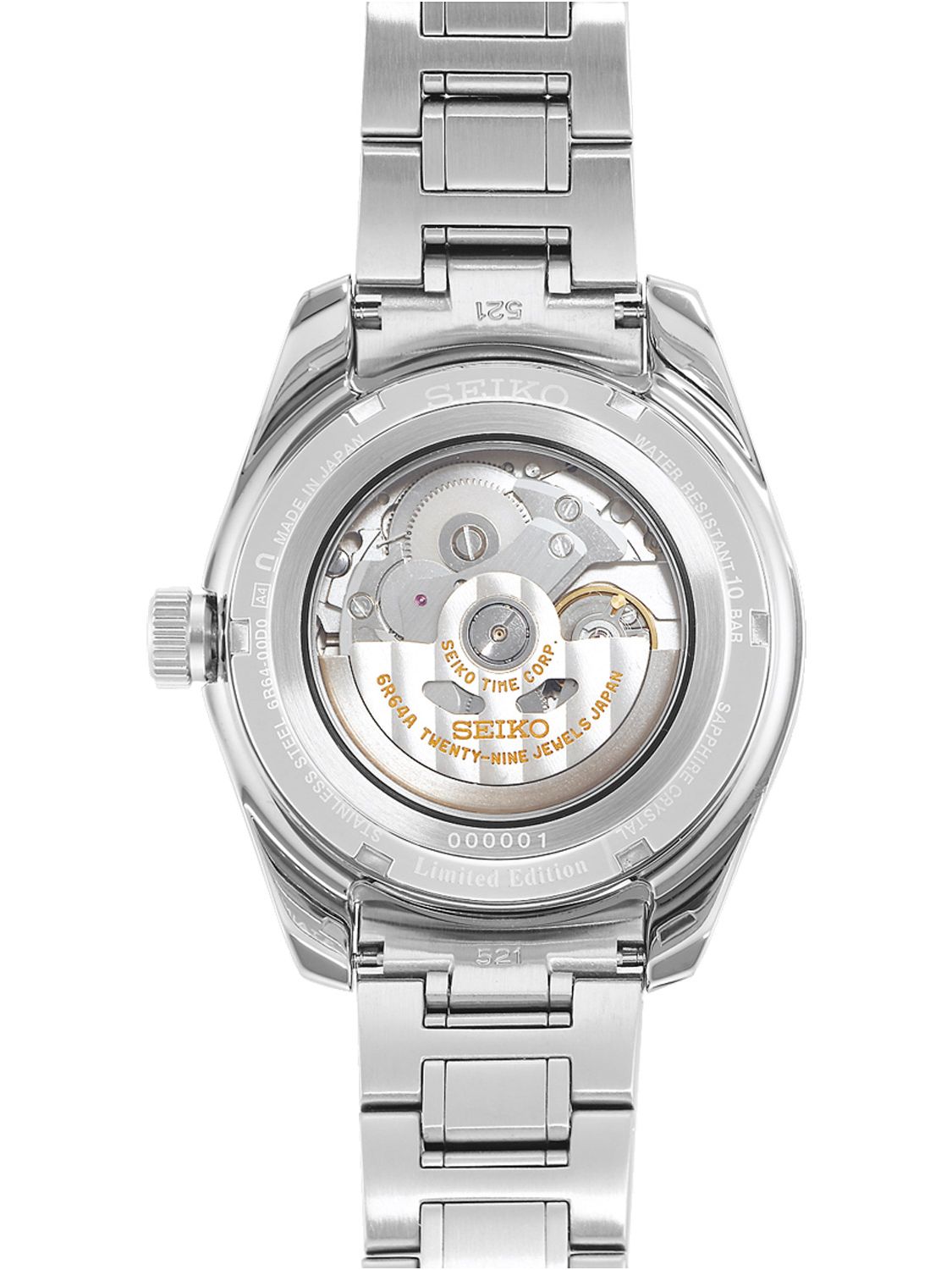 Seiko SPB223J1 Presage Men's Watch Automatic Sharp Edged GMT Limited Edition