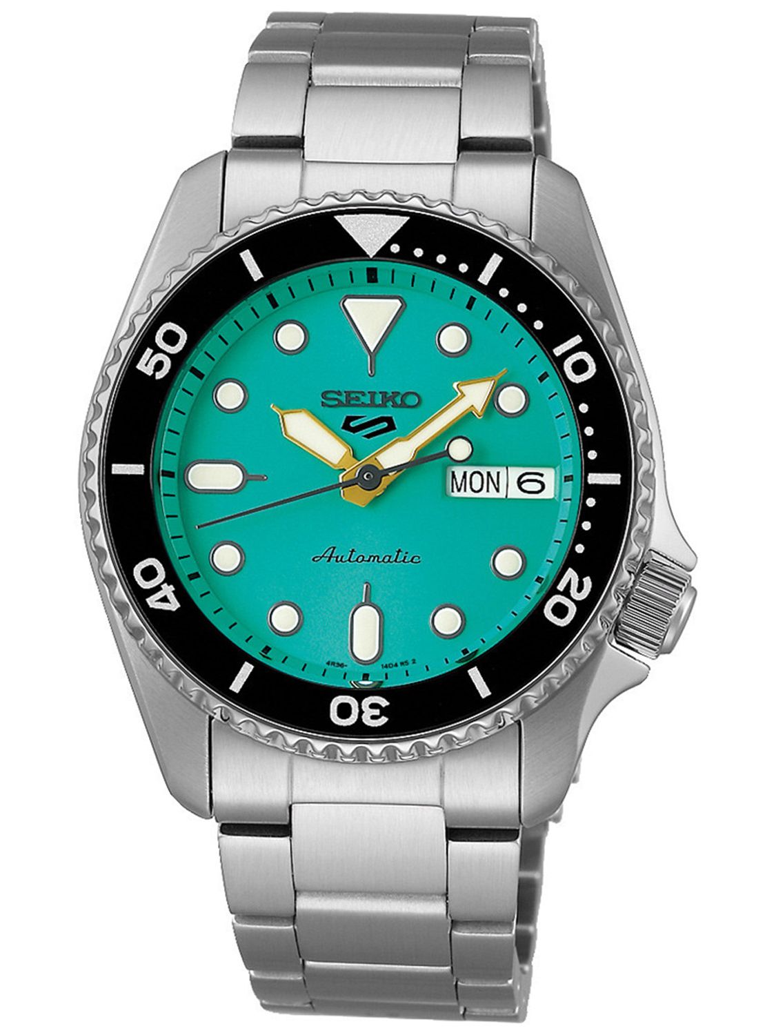 Seiko SRPK33K1 5 Sports Watch Automatic Unisex uhrcenter Steel/Turquoise •