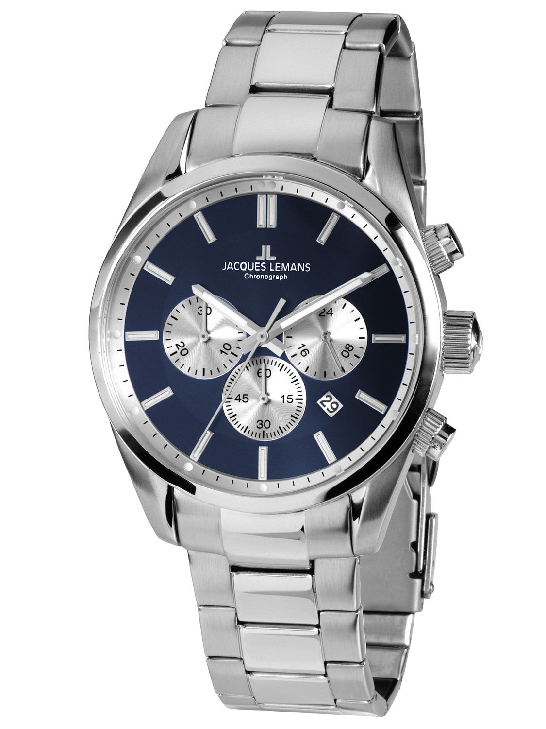 Jacques Lemans 42-6F Men's Wristwatch Chronograph Classic 42-6.1F •  uhrcenter