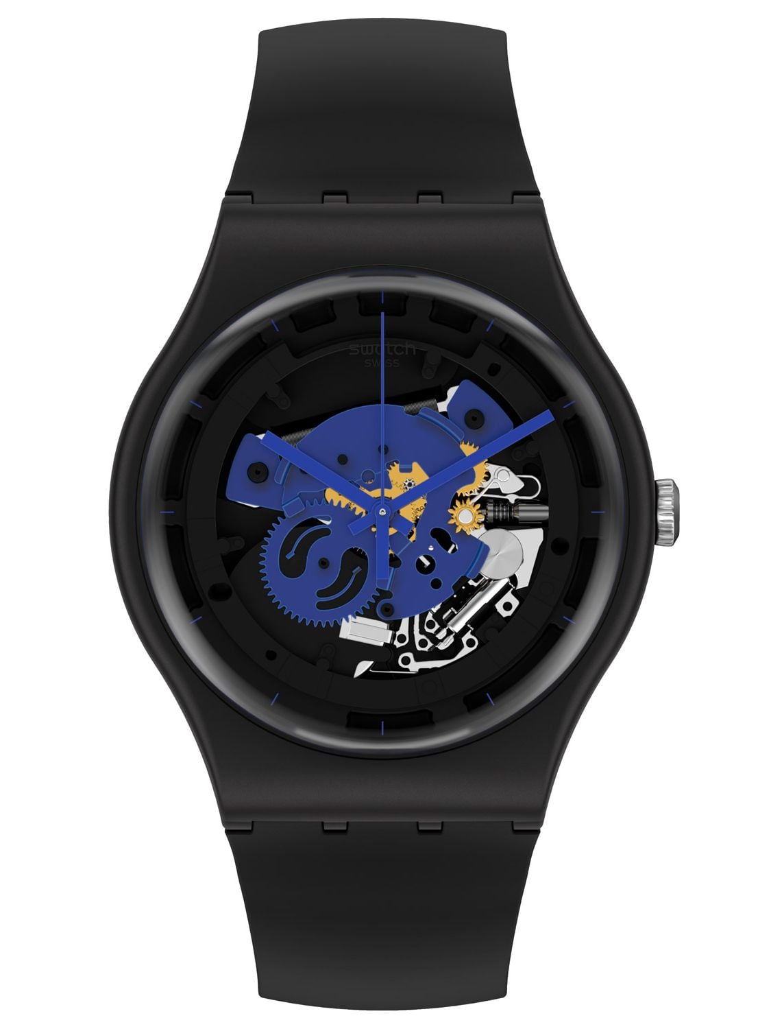 SWATCH SO32B109 Wristwatch Time To Blue Big • uhrcenter