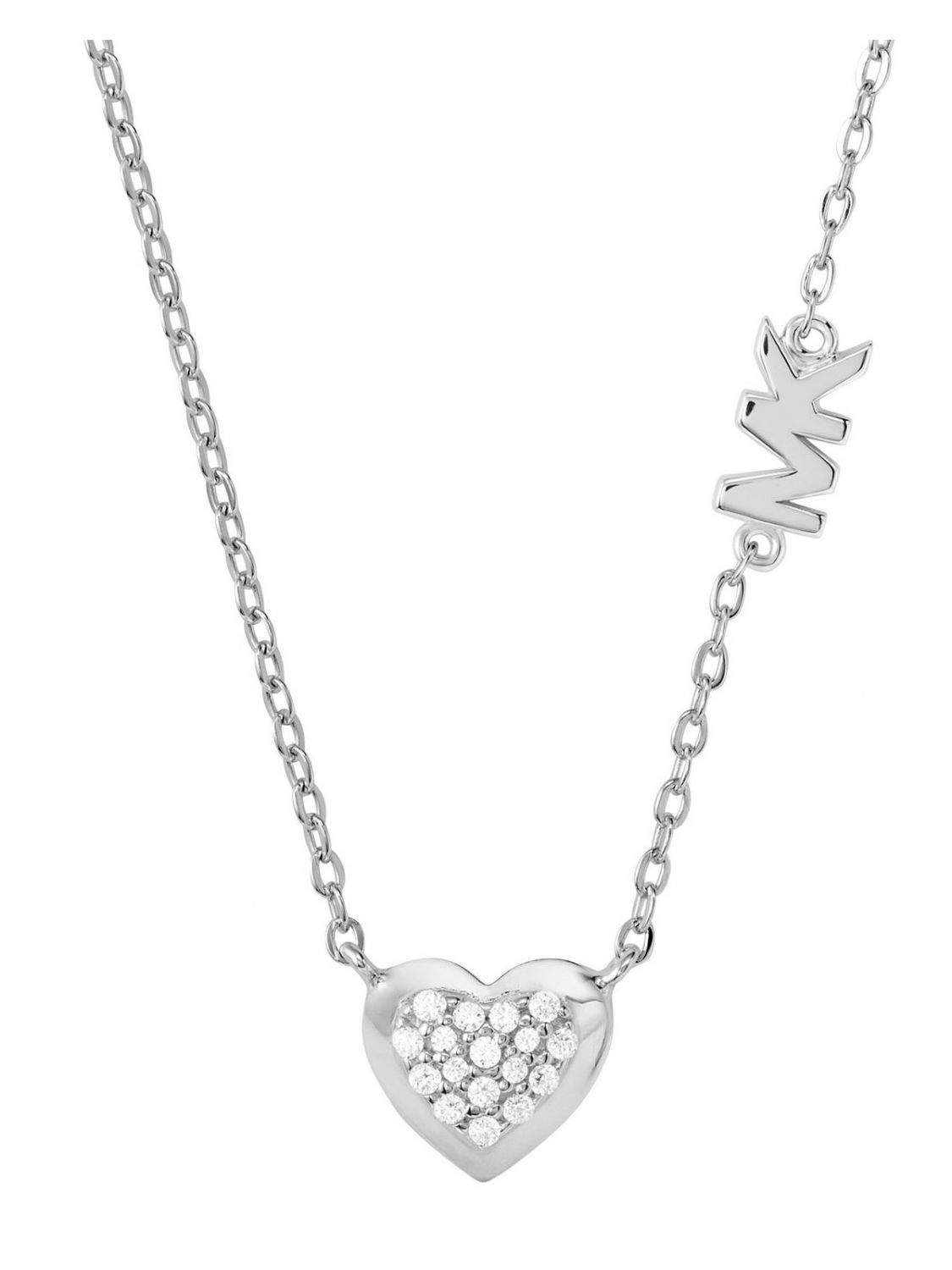 dateret pant betyder Michael Kors MKC1459AN040 Women's Necklace Heart Silver
