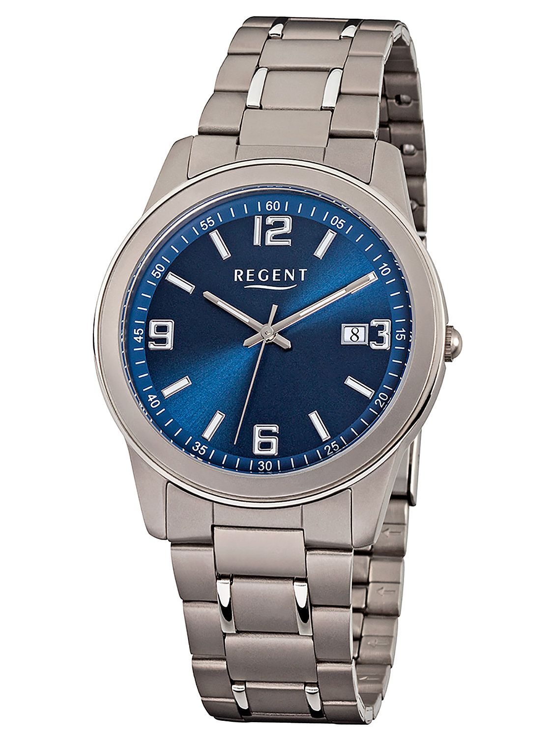 • Titan/Blau Regent uhrcenter F-840 Herren-Armbanduhr
