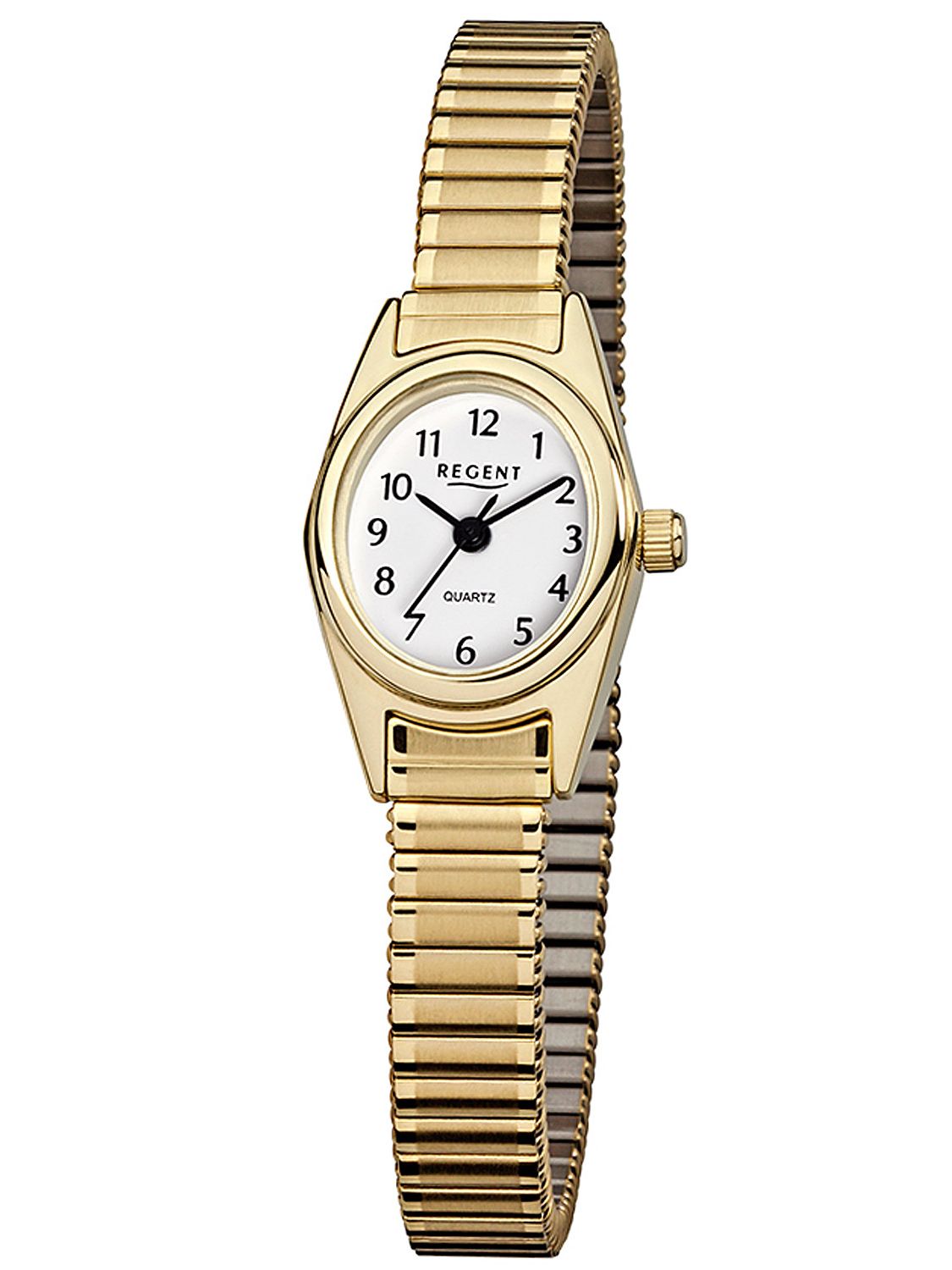 uhrcenter Regent • with Ladies\' Watch Gold-Plated Elastic Bracelet F-263