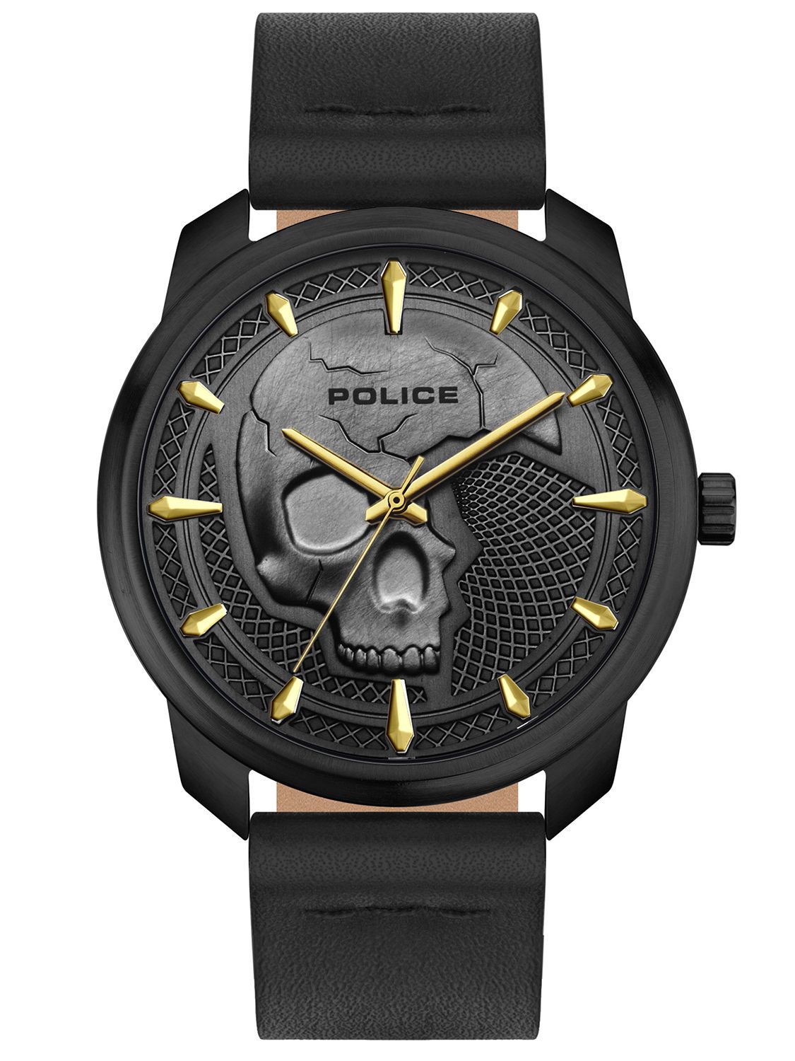 Police Men's Watch Bleder Black/Gold Tone PL15714JSB.61 • uhrcenter