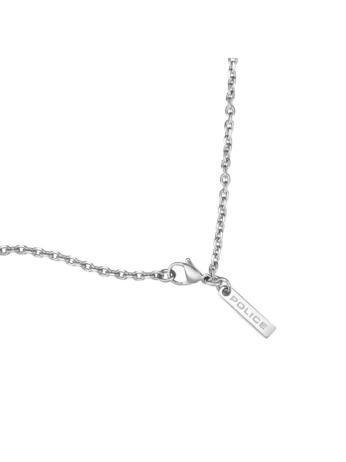 Police Men\'s Necklace with uhrcenter PEAGN0005305 Stainless Framed Steel Cross •