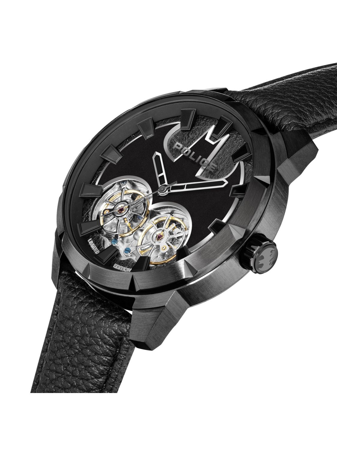 • uhrcenter Edition Automatic PEWGE0022701 Limited Wristwatch Batman Black Police