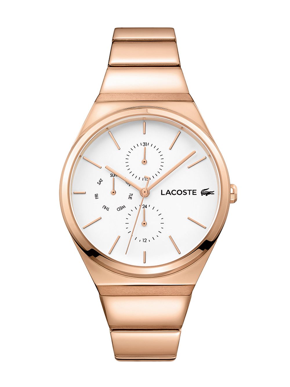 lacoste rose gold watch