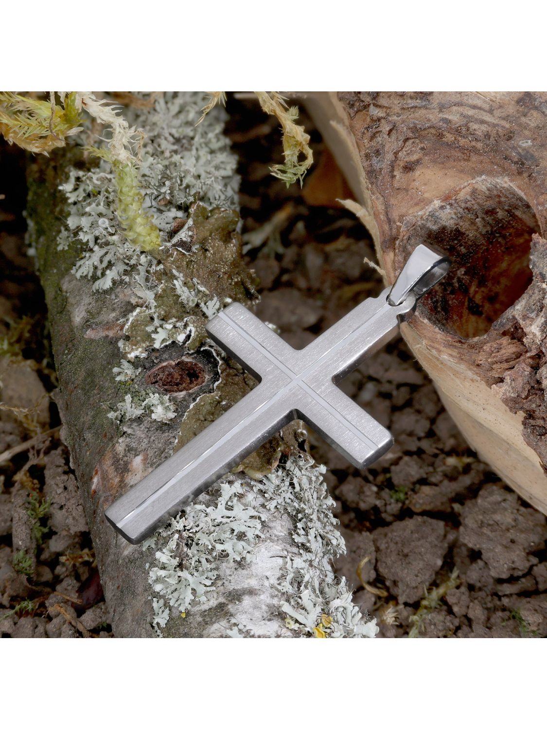925 Silber Kreuz Anhanger Herren Gross