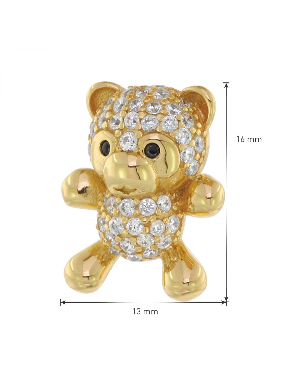 Teddy Bear Heart Photo Locket for Girls Pendant Necklace 16