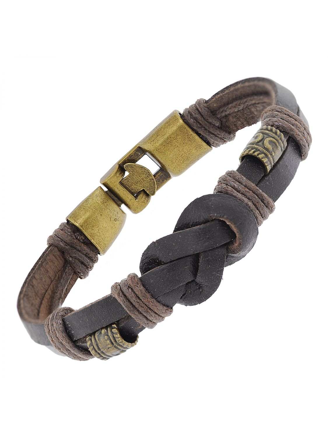 trendor Leder-Armband für Damen und Herren Braun 75806 • uhrcenter