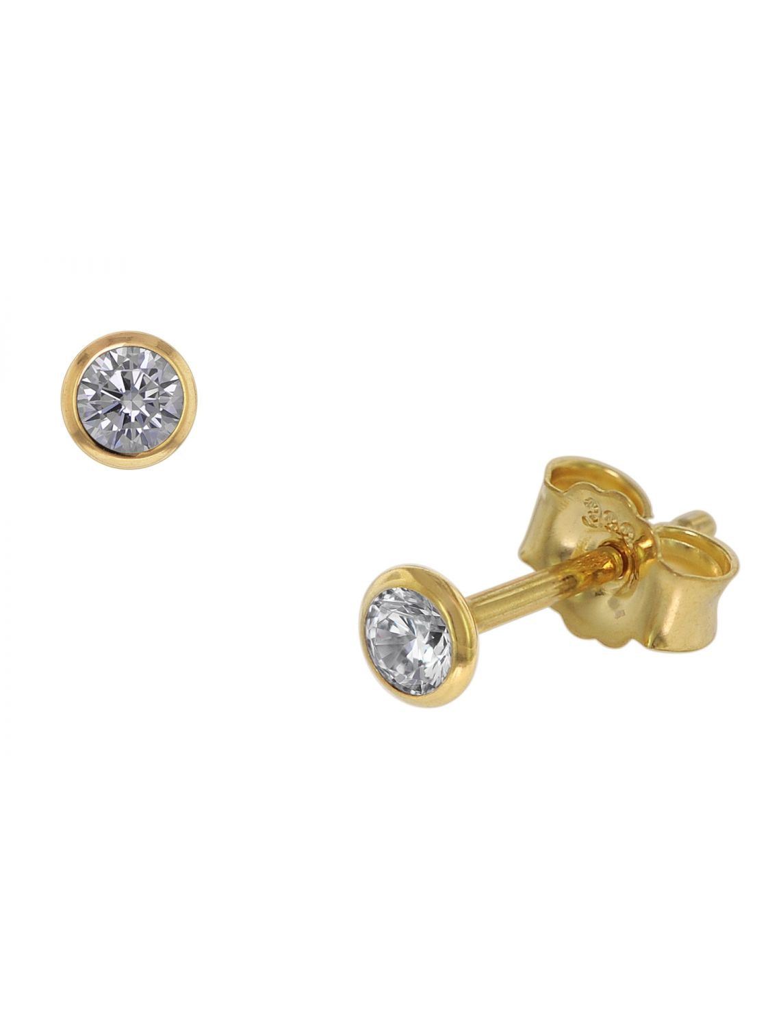 9ct Yellow Gold 1/5 Carat Diamond Stud Earrings – Shiels Jewellers