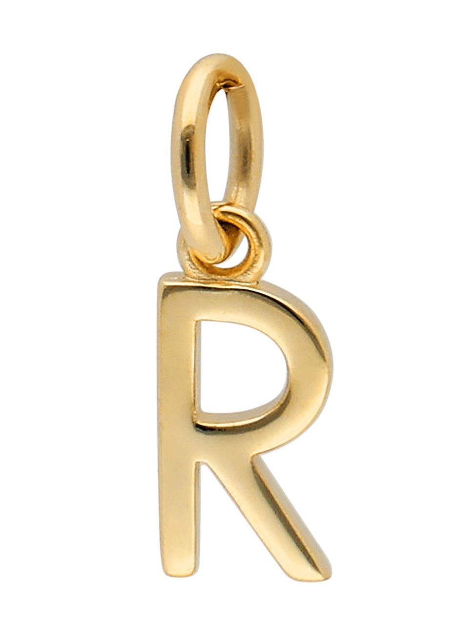 trendor Letter Pendant M 333/8K Gold with Gold-Plated Silver Chain