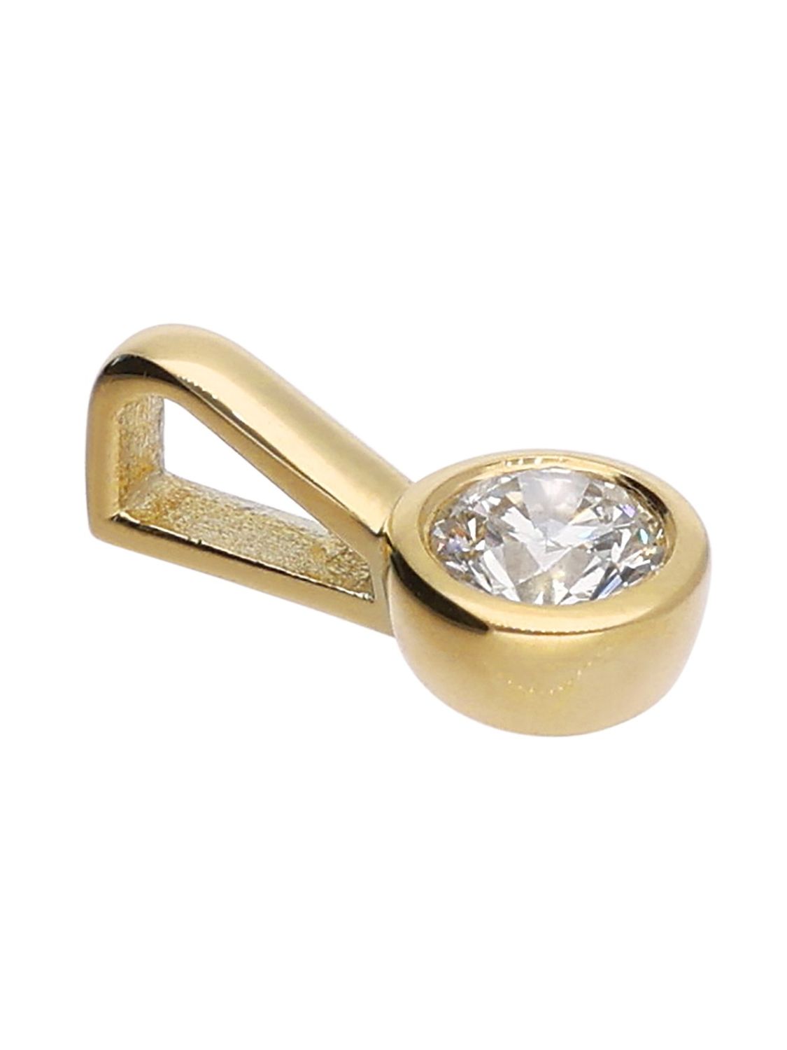 Ct Gold Damen-Kette uhrcenter Diamant mit • 585/14K Anhänger 0,20 15877 trendor