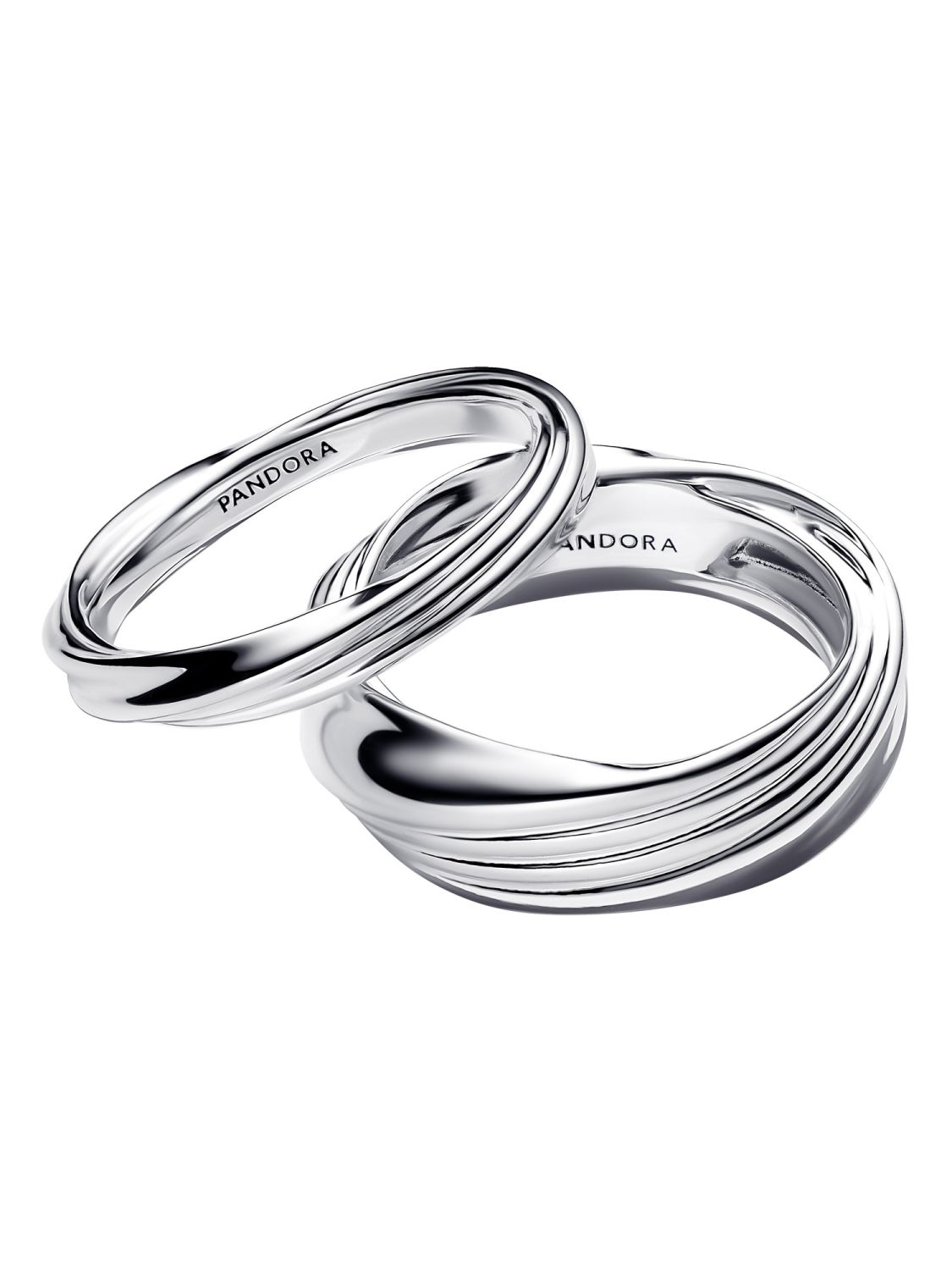 Pandora Women's Ring Set Twisted Silver 193890C00 • uhrcenter