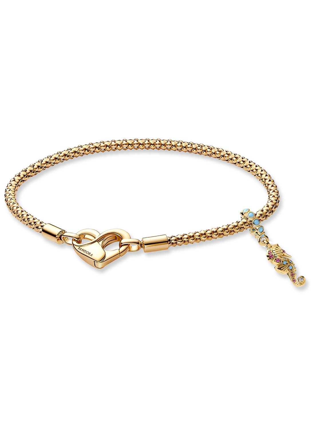 Pandora Ladies' Bracelet Gift Set Seahorse Gold Tone 28910 • uhrcenter