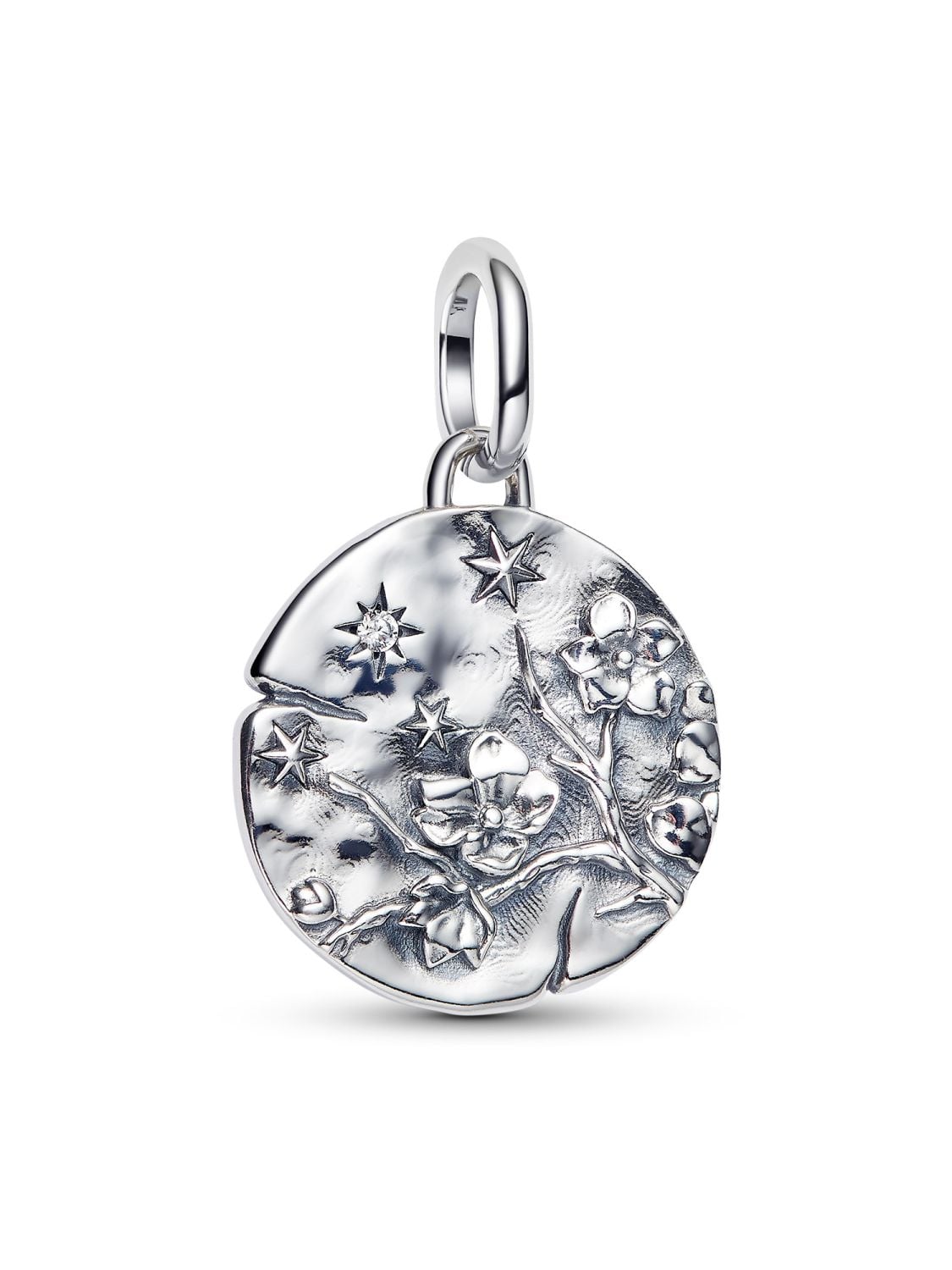 Pandora Locket Dangle Charm Silver Cherry Blossom 794085C01