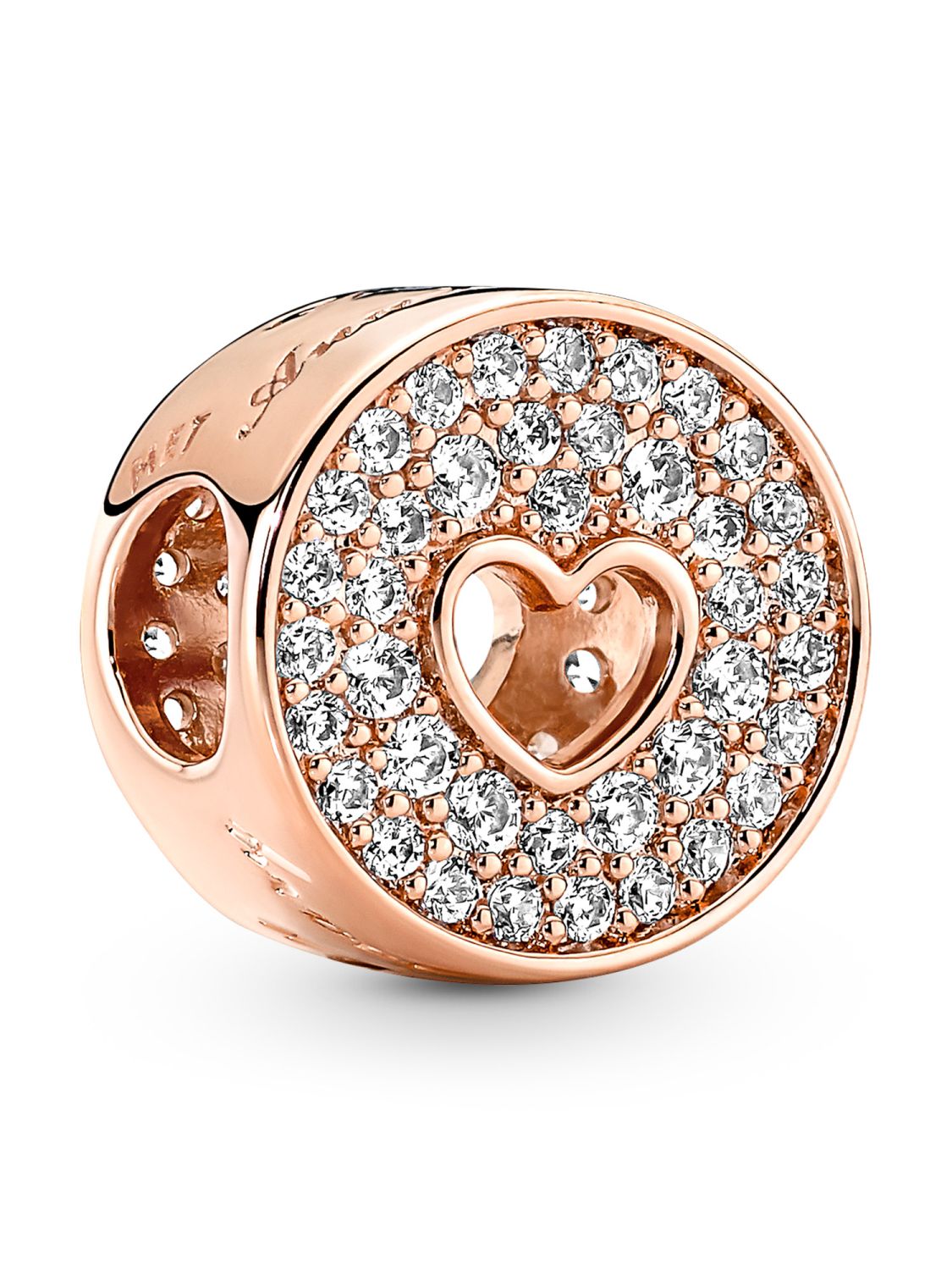 Heart Anniversary Rose Gold Tone
