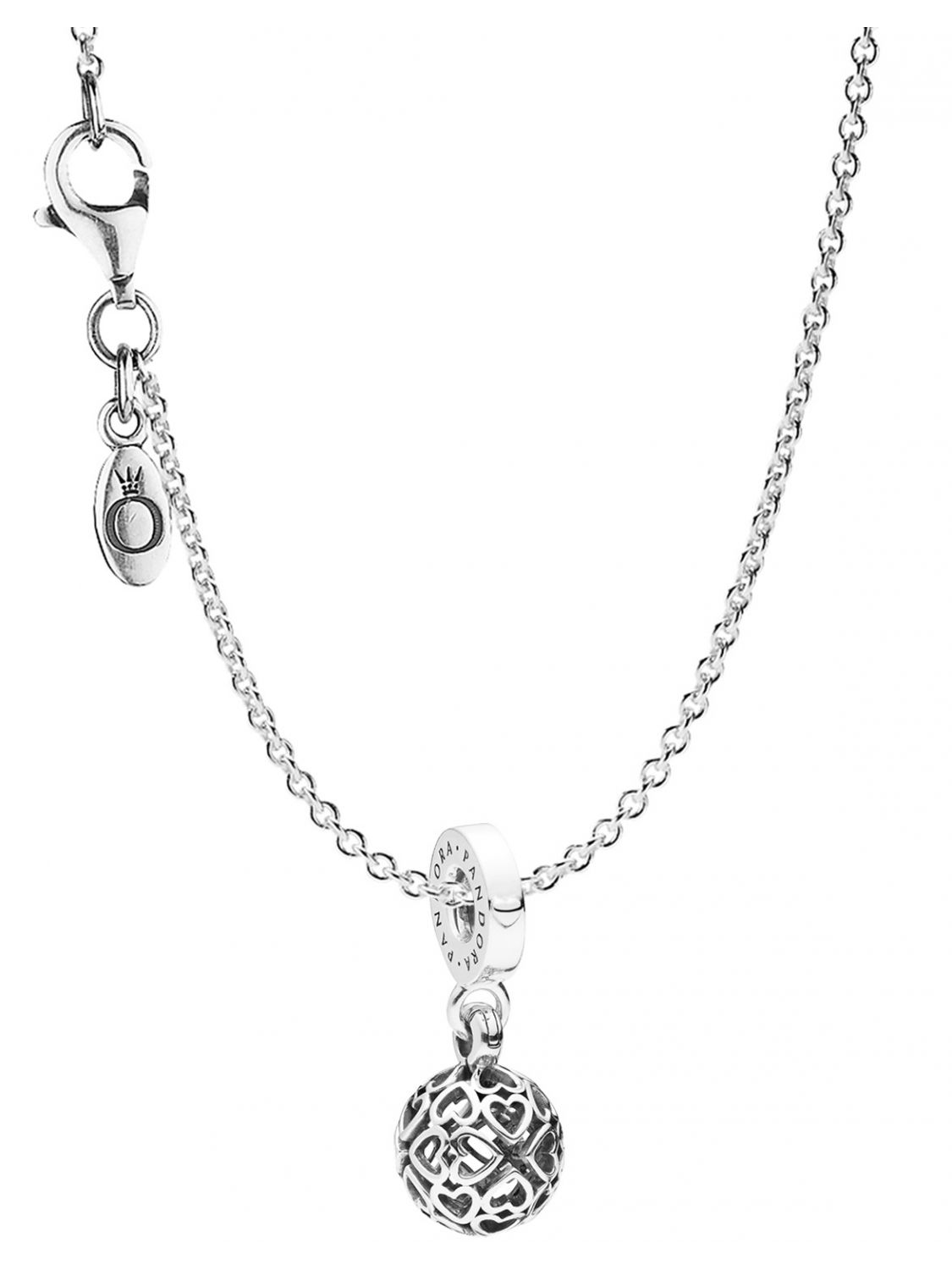 Pandora 059 Necklace With Pendant Harmonious Hearts