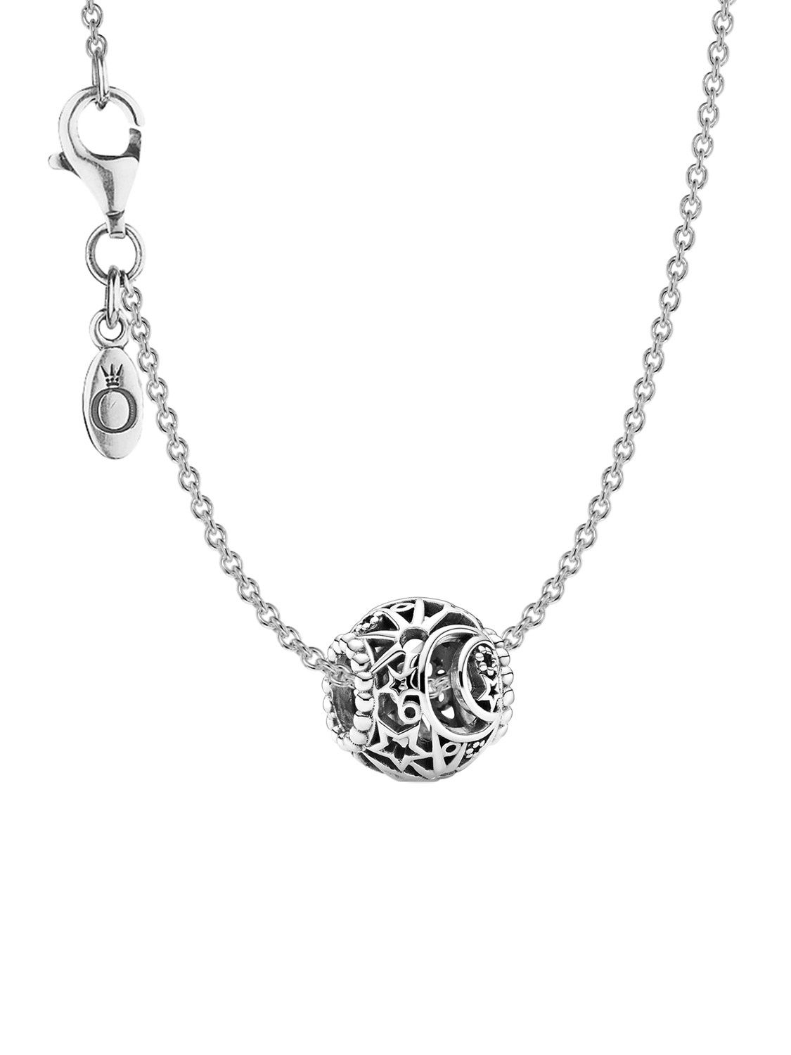 Forhåbentlig Universel Drastisk Pandora Women's Necklace 925 Silver With Charm Sun, Moon & Stars 51642
