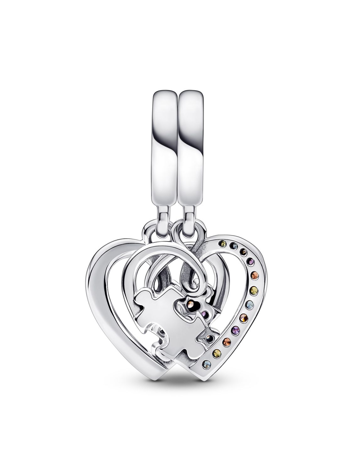 Pandora Charm Pendants Heart with Puzzle Pieces 792239C01 • uhrcenter