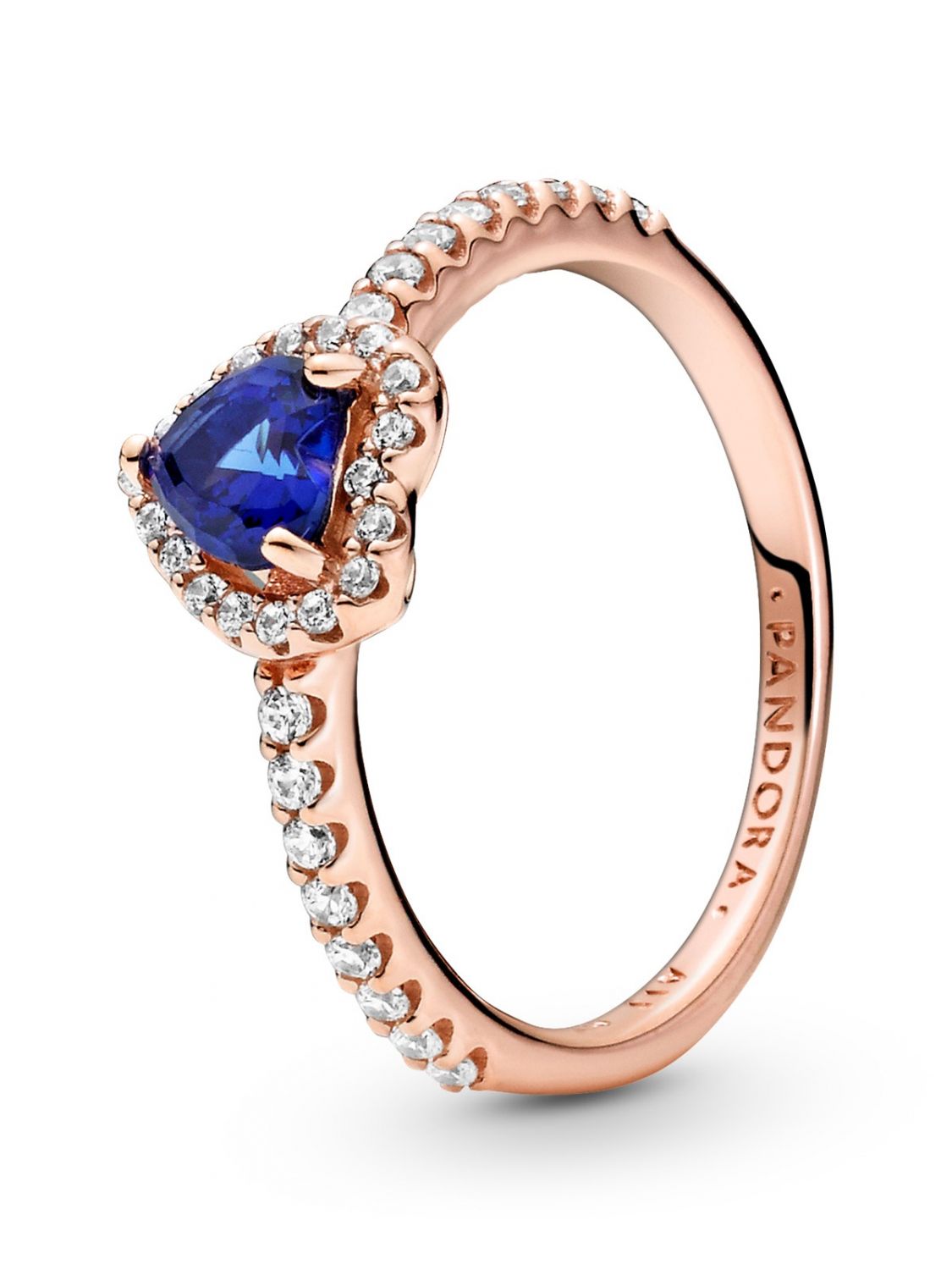 PANDORA 188421C01 Women's Ring Sparkling Heart Blue