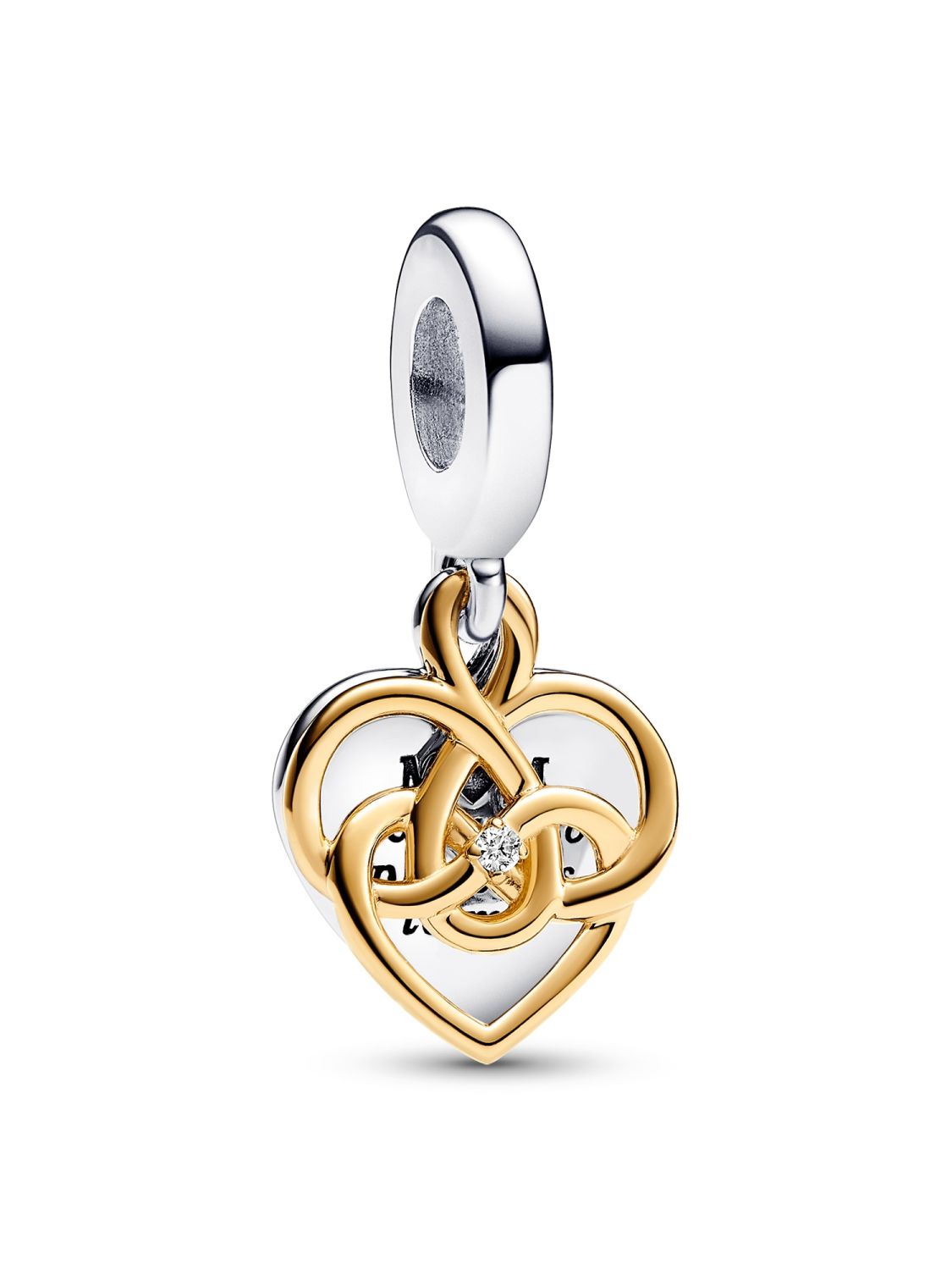 Pandora Charm-Anhänger Herz Mum mit Lab-Grown Diamant 763237C01 