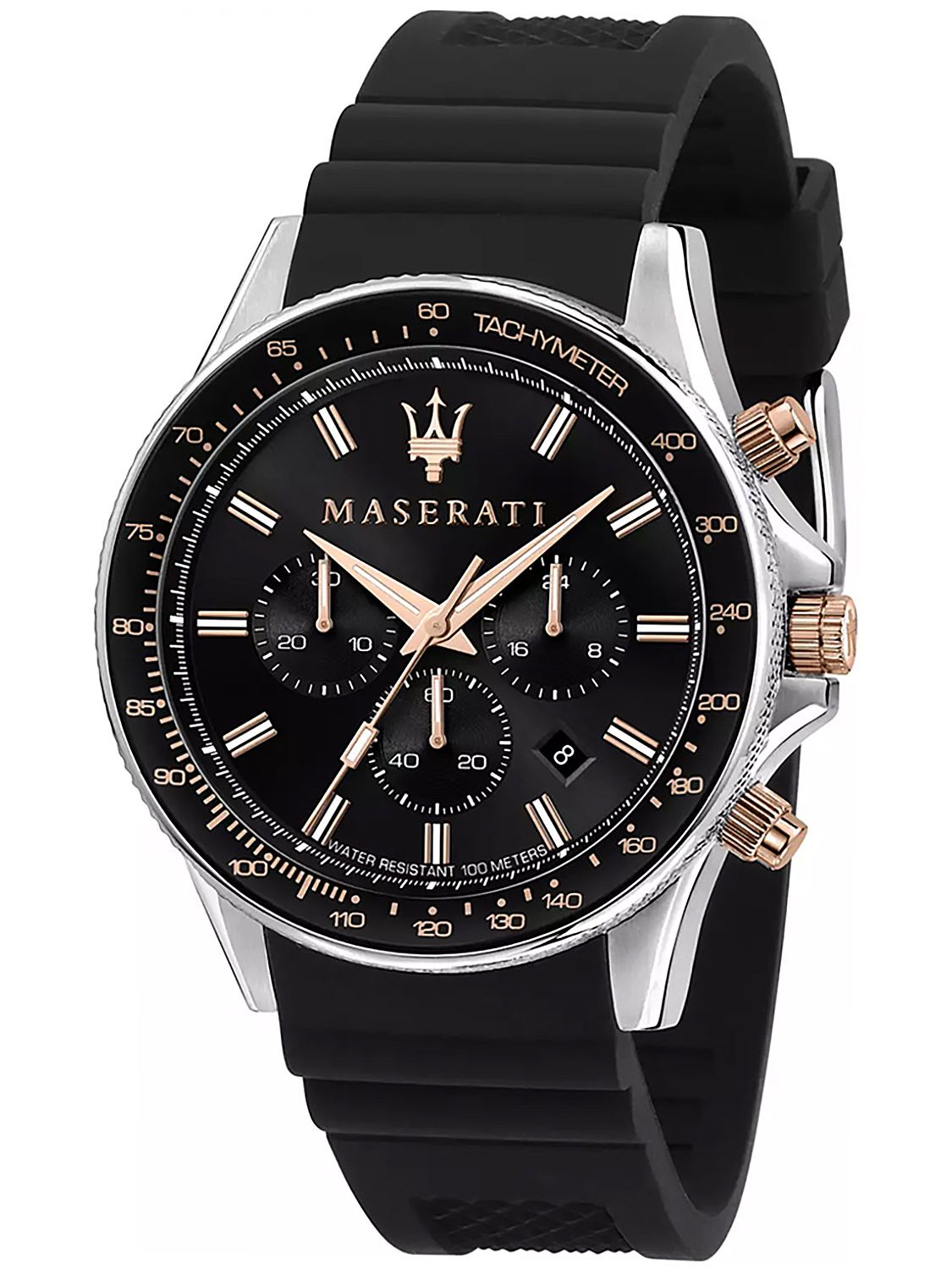 Bicolor Sfida uhrcenter Chronograph Herren-Armbanduhr Maserati R8871640002 •