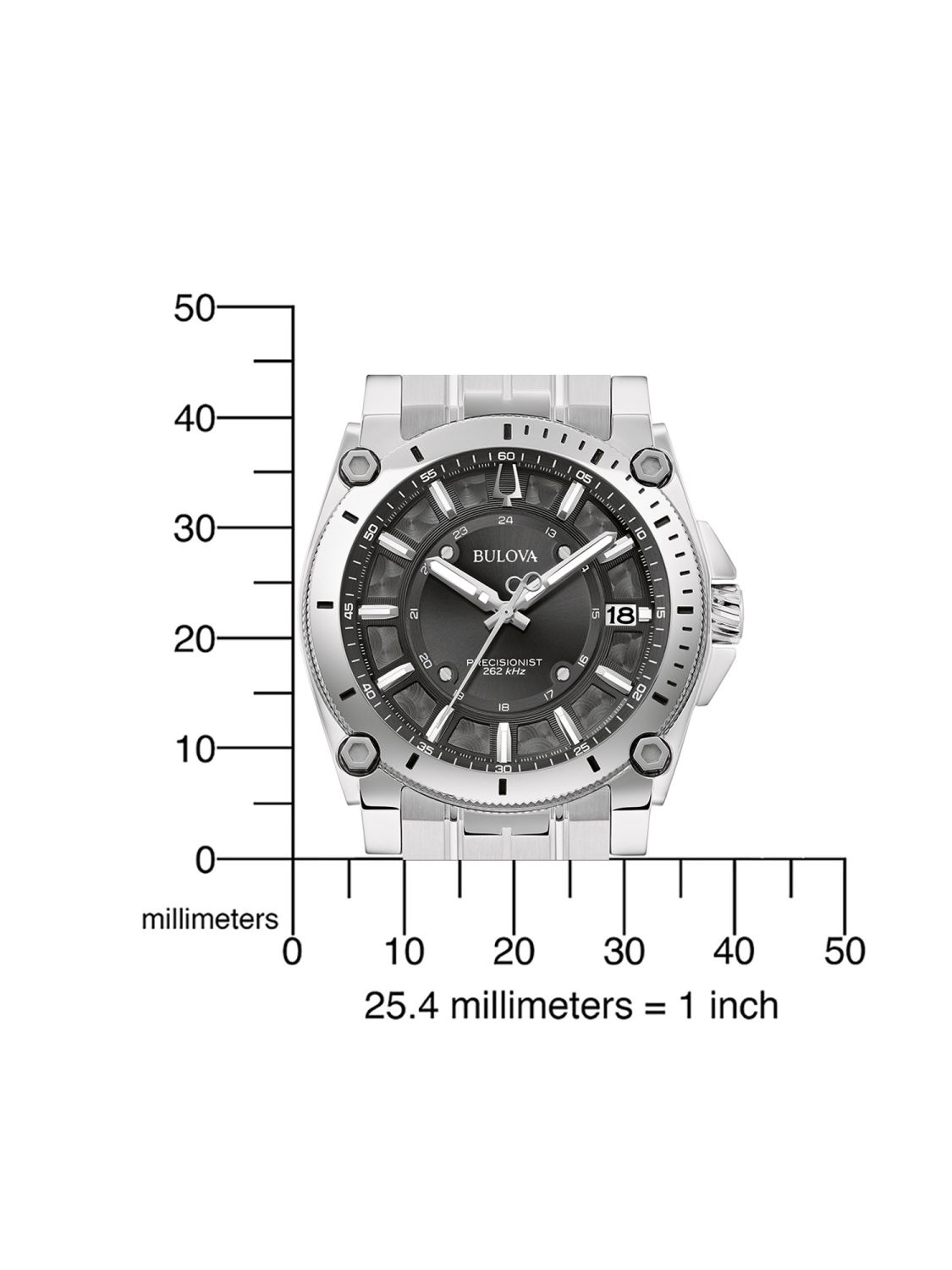 • Wristwatch Steel/Black uhrcenter Luxury Men\'s Bulova 96B417