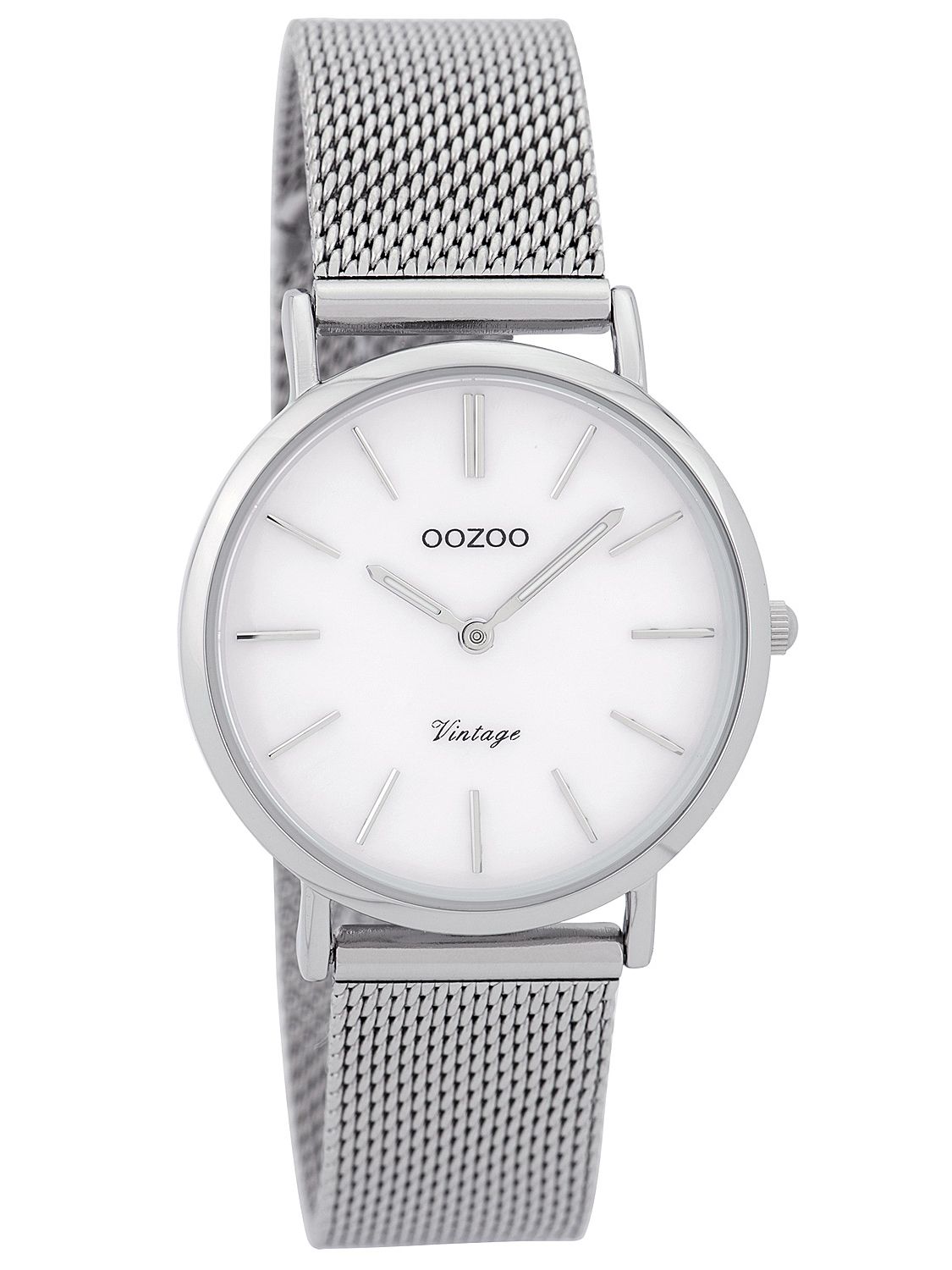 Silver 32 Oozoo Ladies White C9361 Mm Vintage Tonepearly Watch WIYHED29