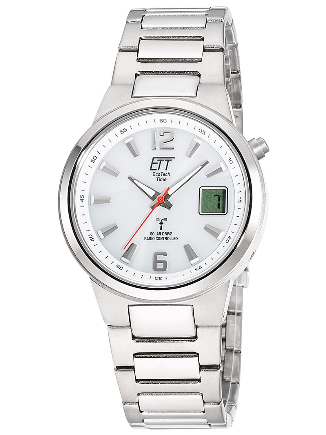 ETT Eco Tech Time Radio-Controlled Solar Titanium Men\'s Watch Everest II EGT -11467-11M