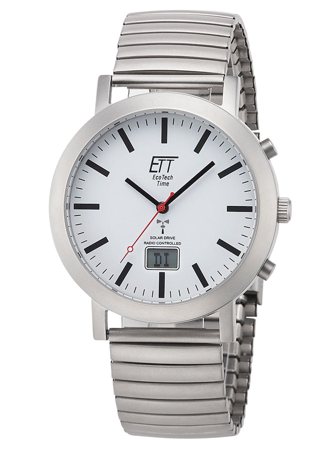 ETT Eco Tech Time Herren-Armbanduhr mit EGS-11580-11M Zugband uhrcenter • Watch Station Funk-Solar