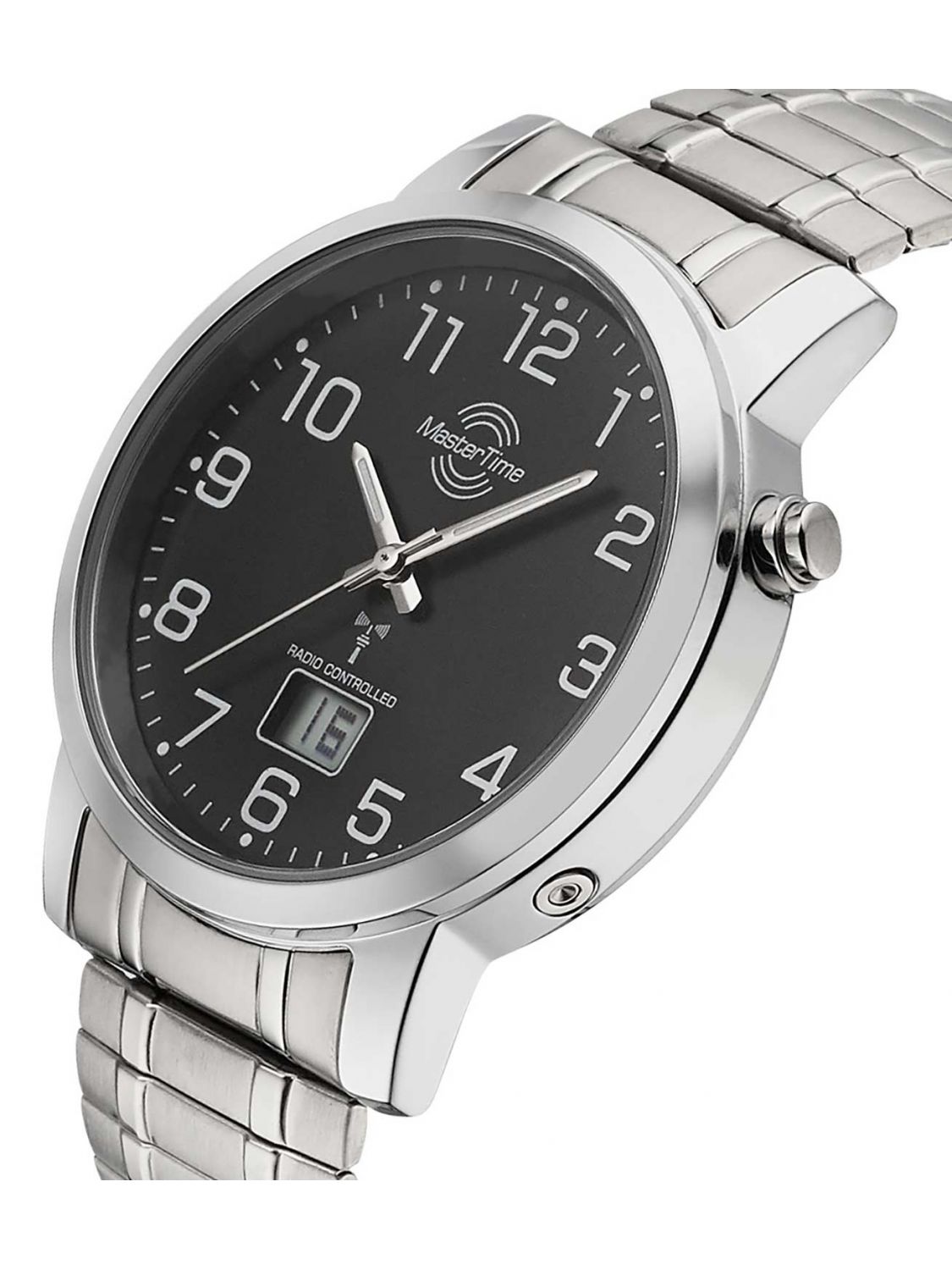 Time Bracelet Master with MTGA-10308-22M Radio-Controlled Mens Watch Elastic • uhrcenter