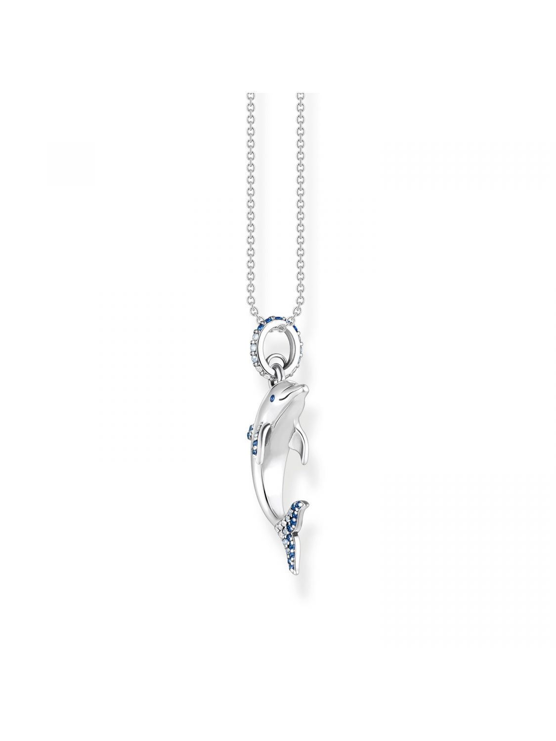 Anhänger Delfin Charms Kinderkette 2 Delfine Kristall Damenkette Halskette NEU! 