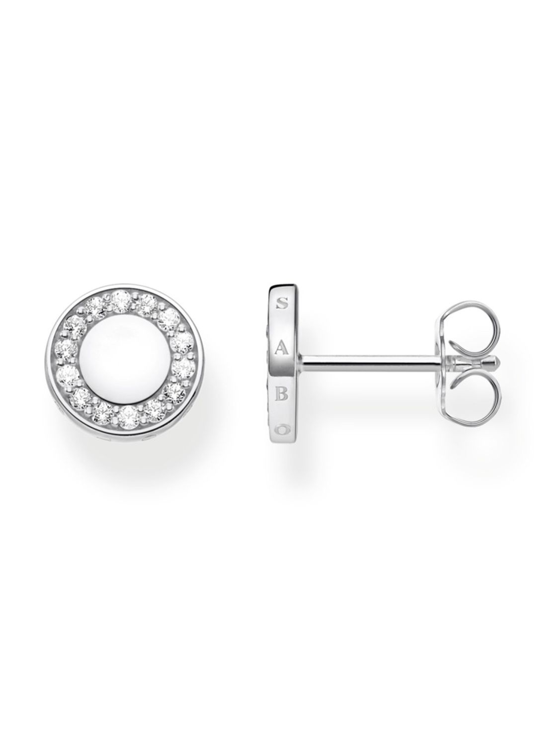 Ladies\' Silver Earrings H2061-051-14 uhrcenter Circles • Thomas Sabo Stud