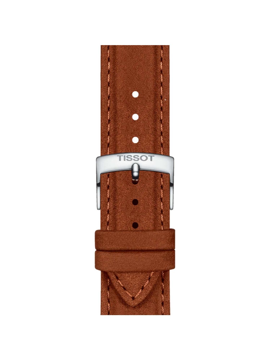 TISSOT  Watch Strap 21 mm Leather Brown