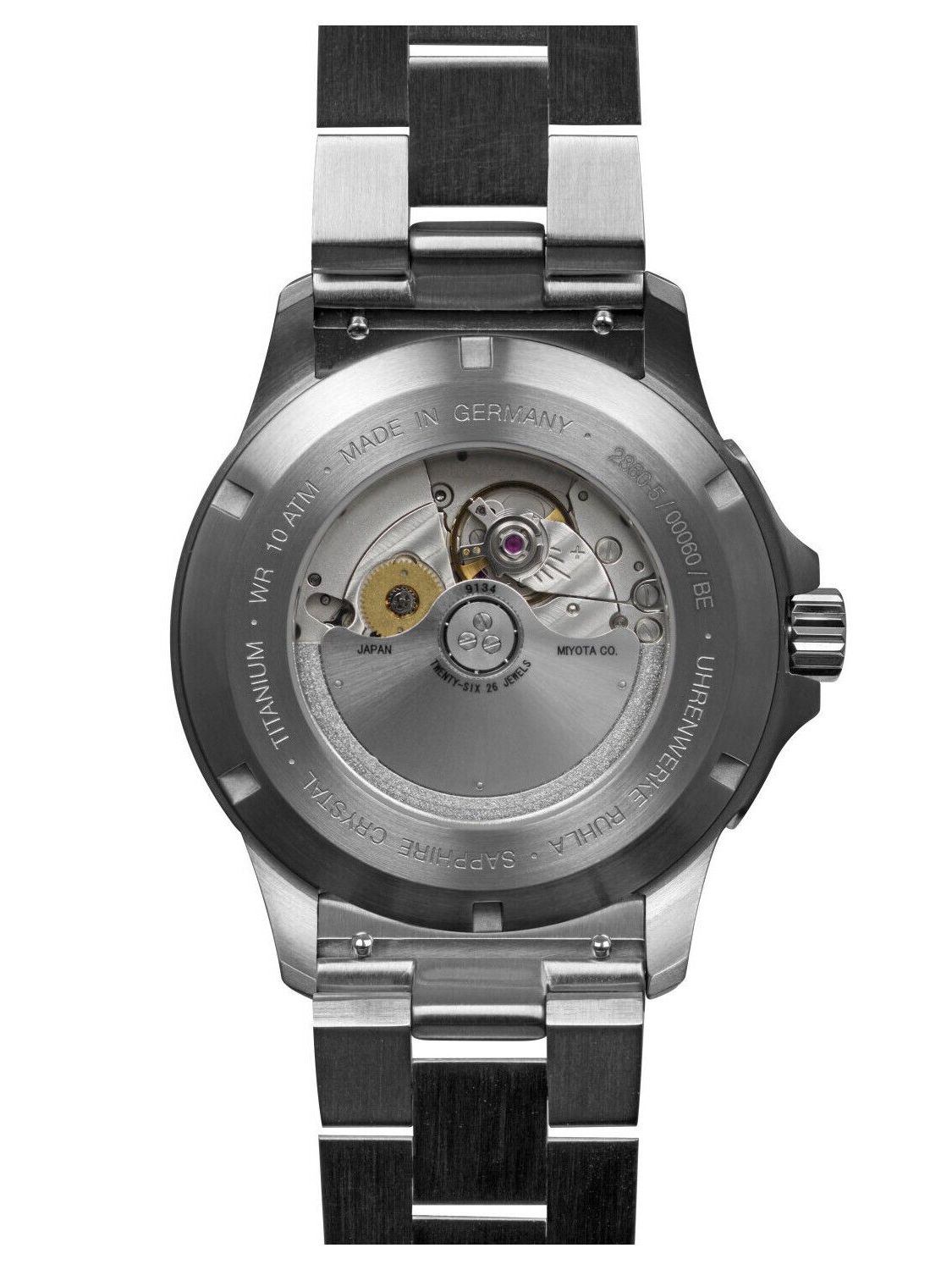 Bauhaus Men\'s Watch Titanium • uhrcenter Automatic Aviation 2860-M4