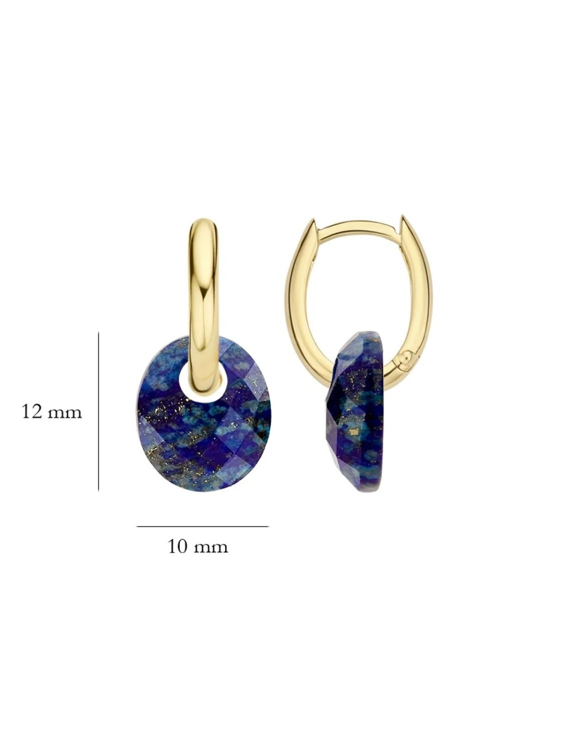 Lapis lazuli 2025 hoop earrings