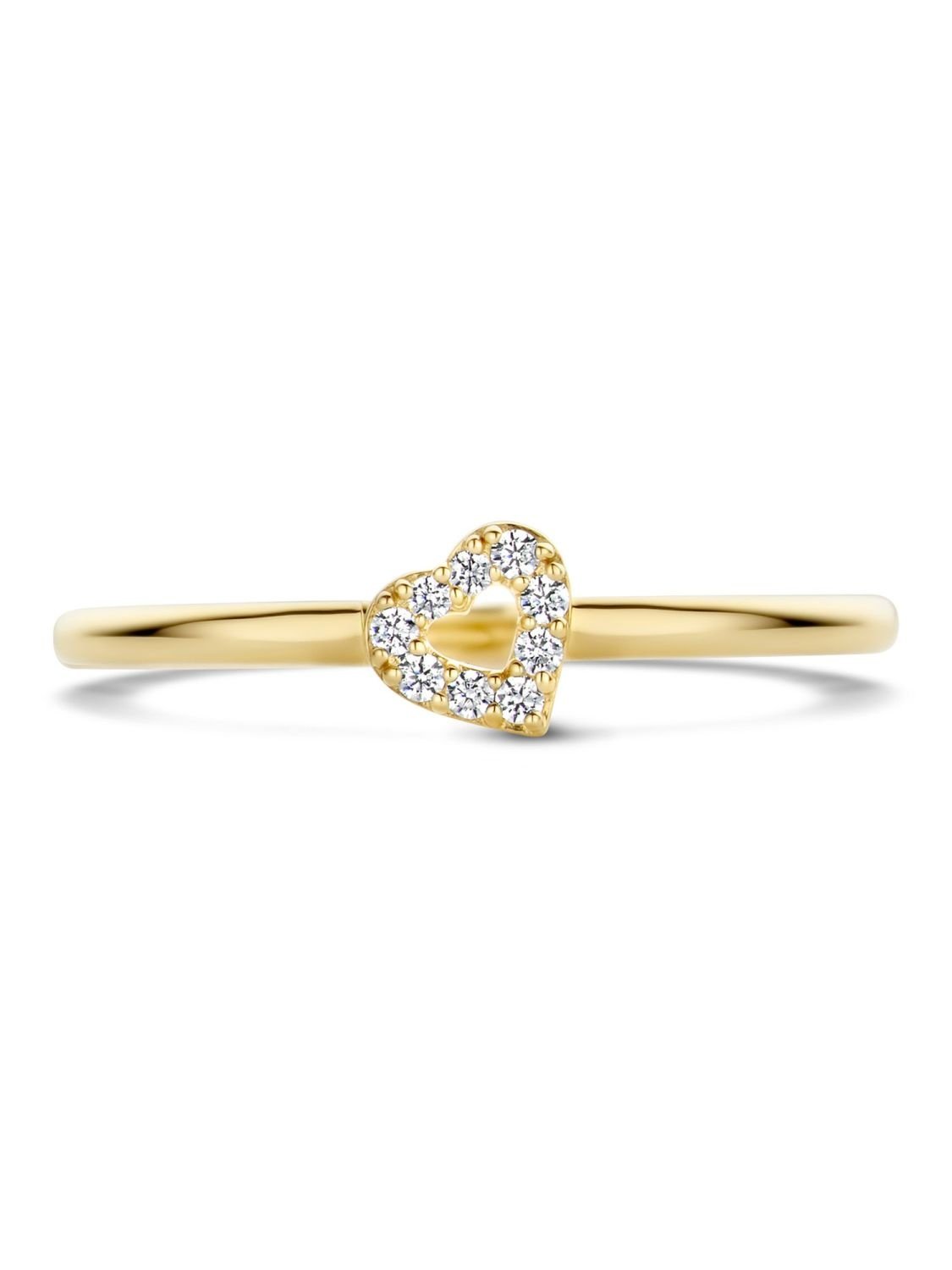 Blush Ladies' Gold Ring 585 Cubic Zirconia Heart 1231YZI • uhrcenter