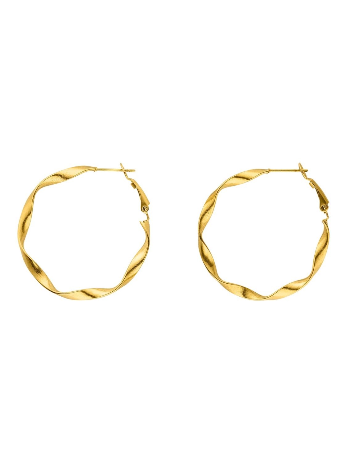 Gold Plated Earrings with Round CZ – CZ by Kenneth Jay Lane