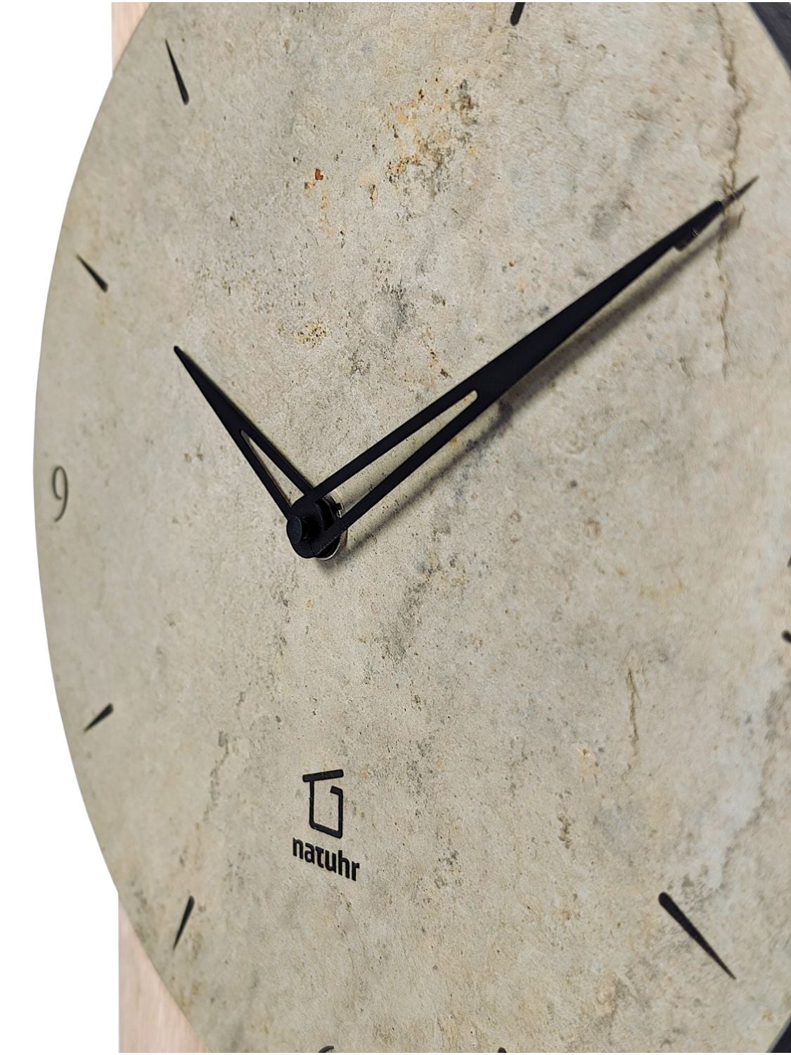 Natuhr Funkwanduhr Schiefer Natuhr Schiefer Wanduhr Rote Flüh