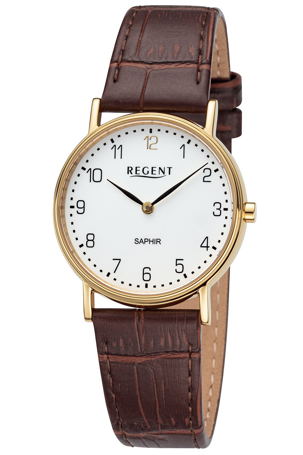 Regent 12100787 Damen-Armbanduhr mit Saphirglas