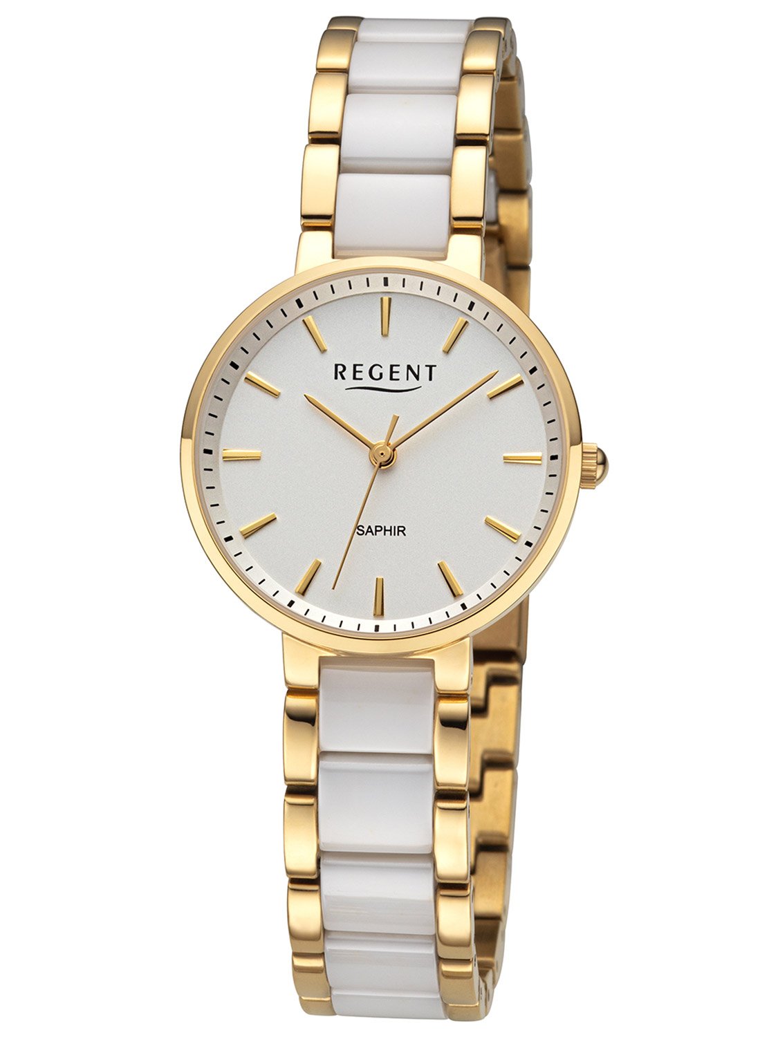 Regent Ladies\' • Tone/White Gold uhrcenter 12211129 Ceramic Watch