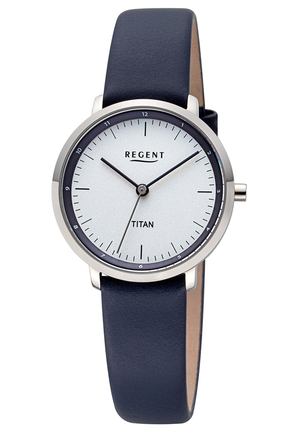 Regent Women's Wristwatch Titanium Dark Blue 12090372 • uhrcenter
