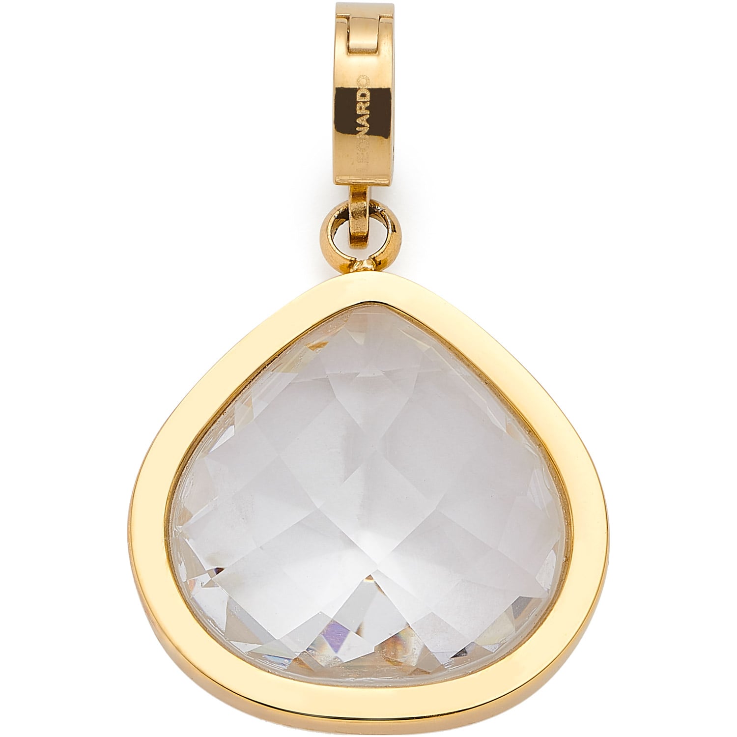 Leonardo 025682 Damen-Anhänger Juvinga White Goldfarben Clip & Mix