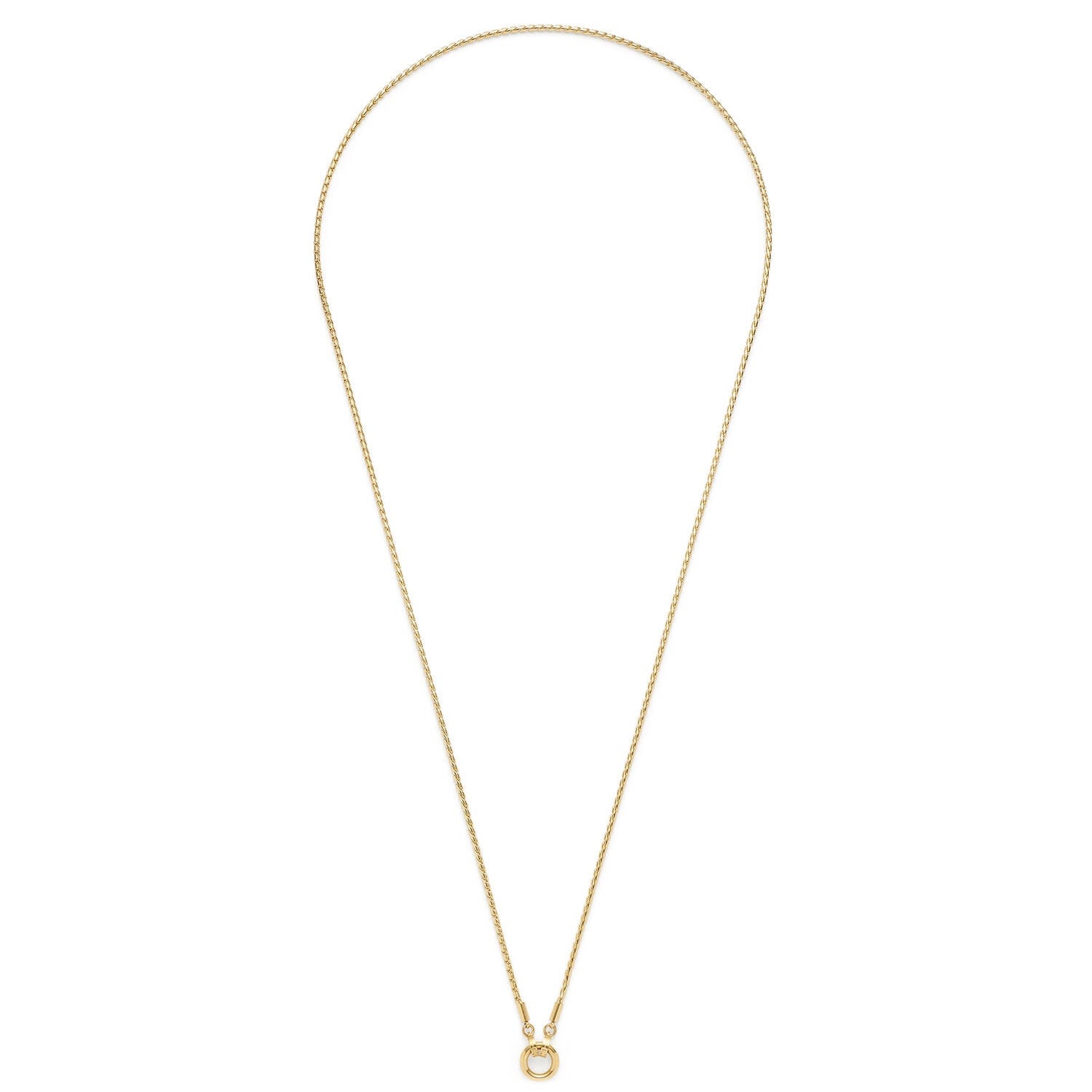 Leonardo 026326 Damenkette Sonja 80 cm Clip & Mix Goldfarben