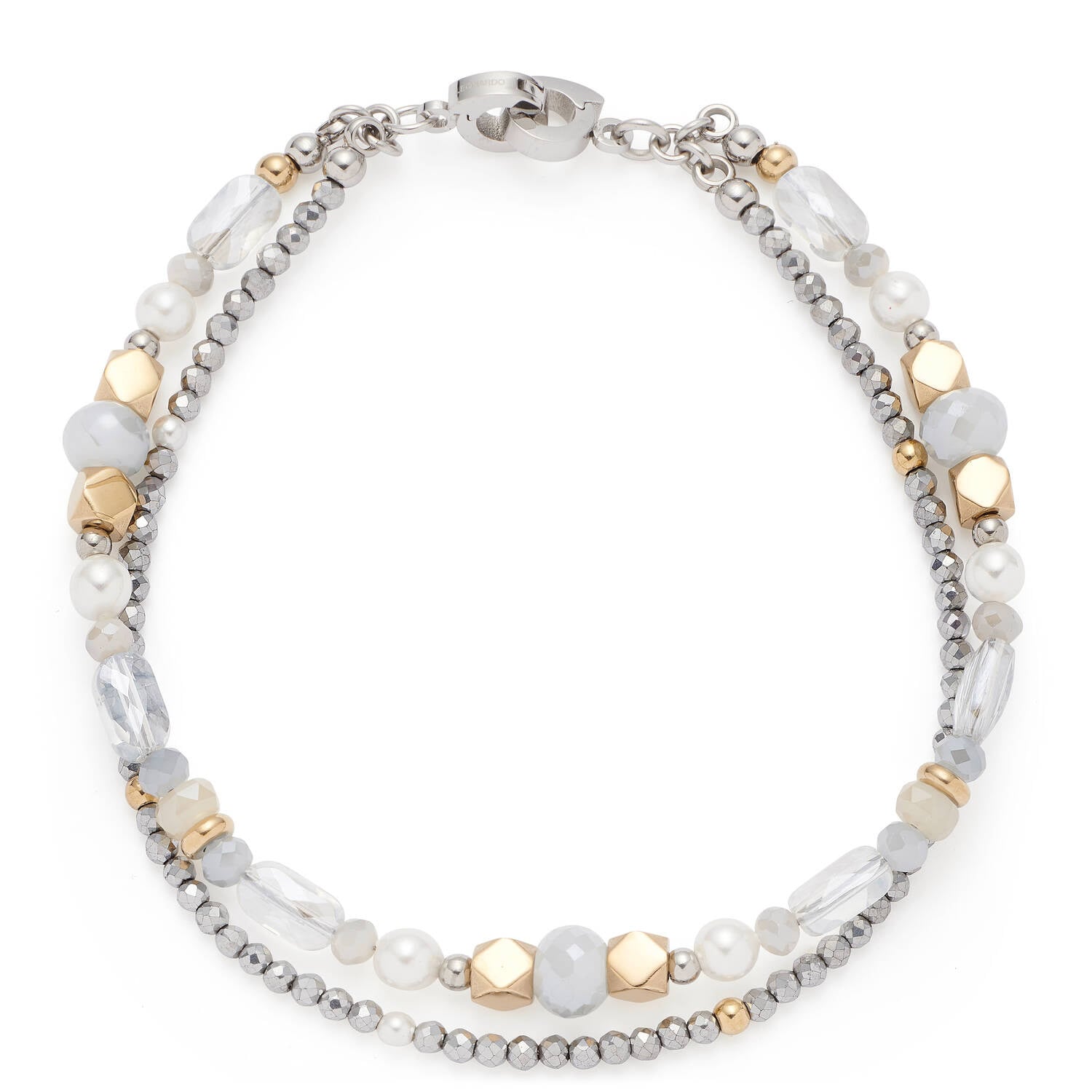 Leonardo 026311 Damenarmband Esther Clip & Mix Zweifarbig