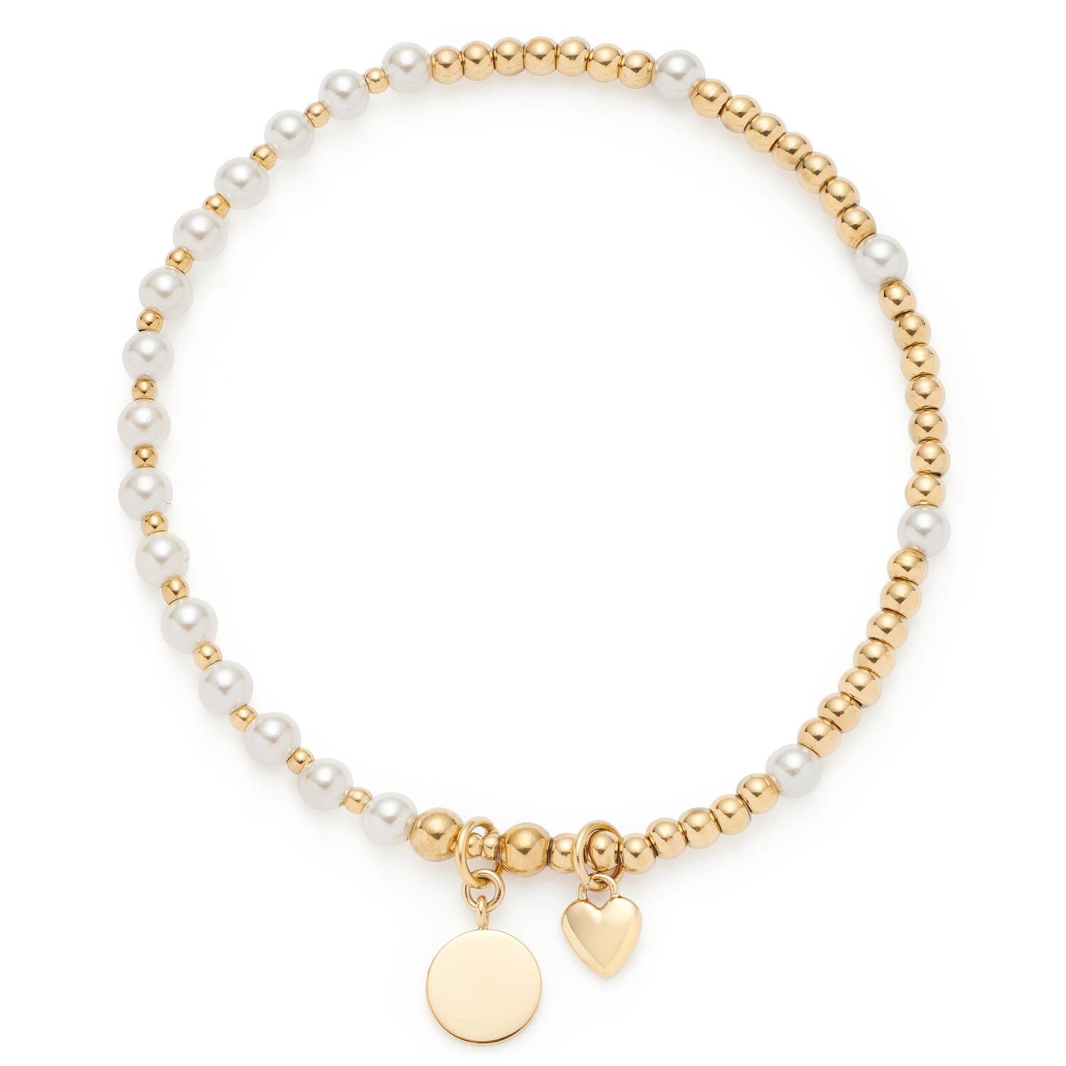 Leonardo 026293 Damen-Armband Monia You & Me Ciao Goldfarben/Perle