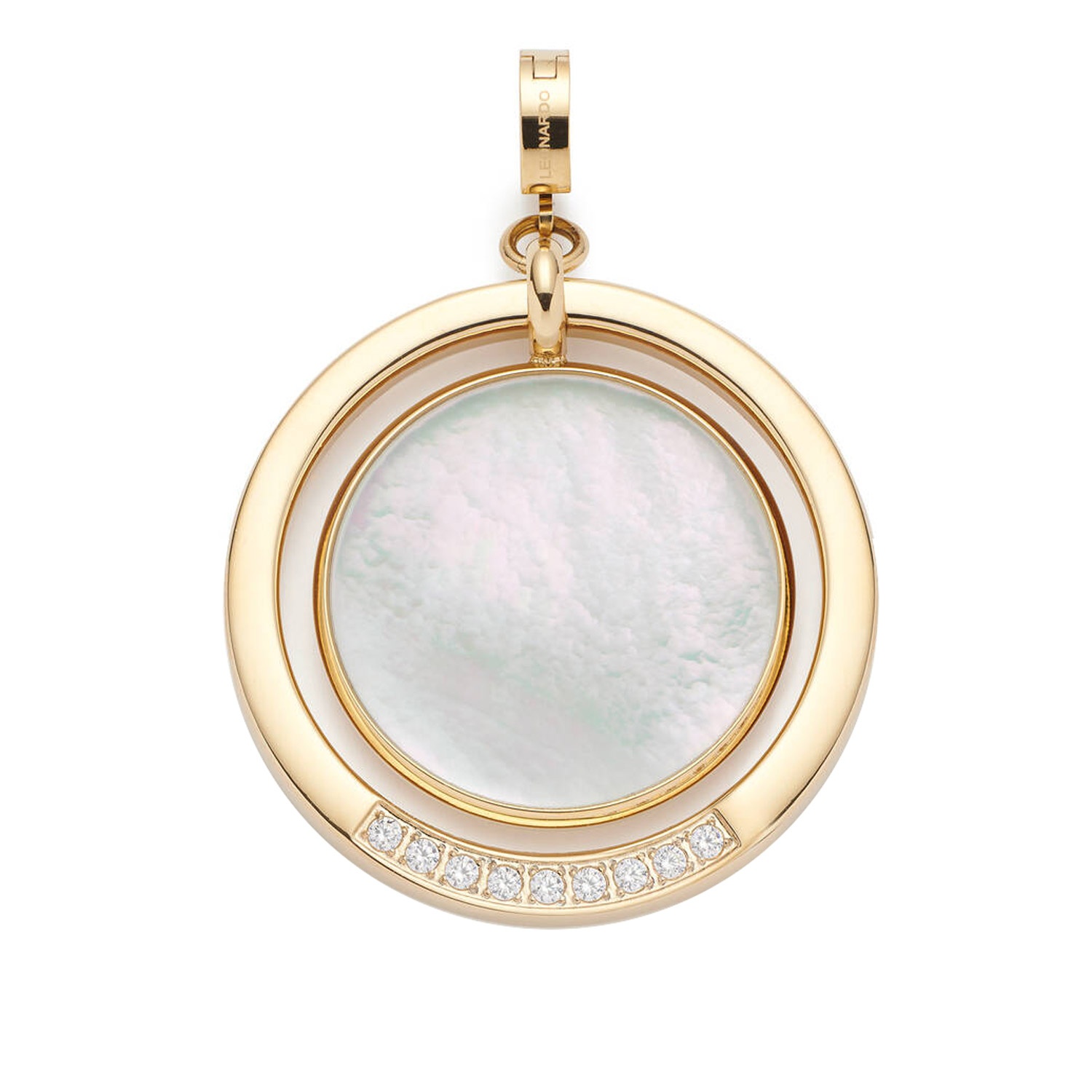 Leonardo 026345 Damenanhänger Magda Goldfarben Clip & Mix