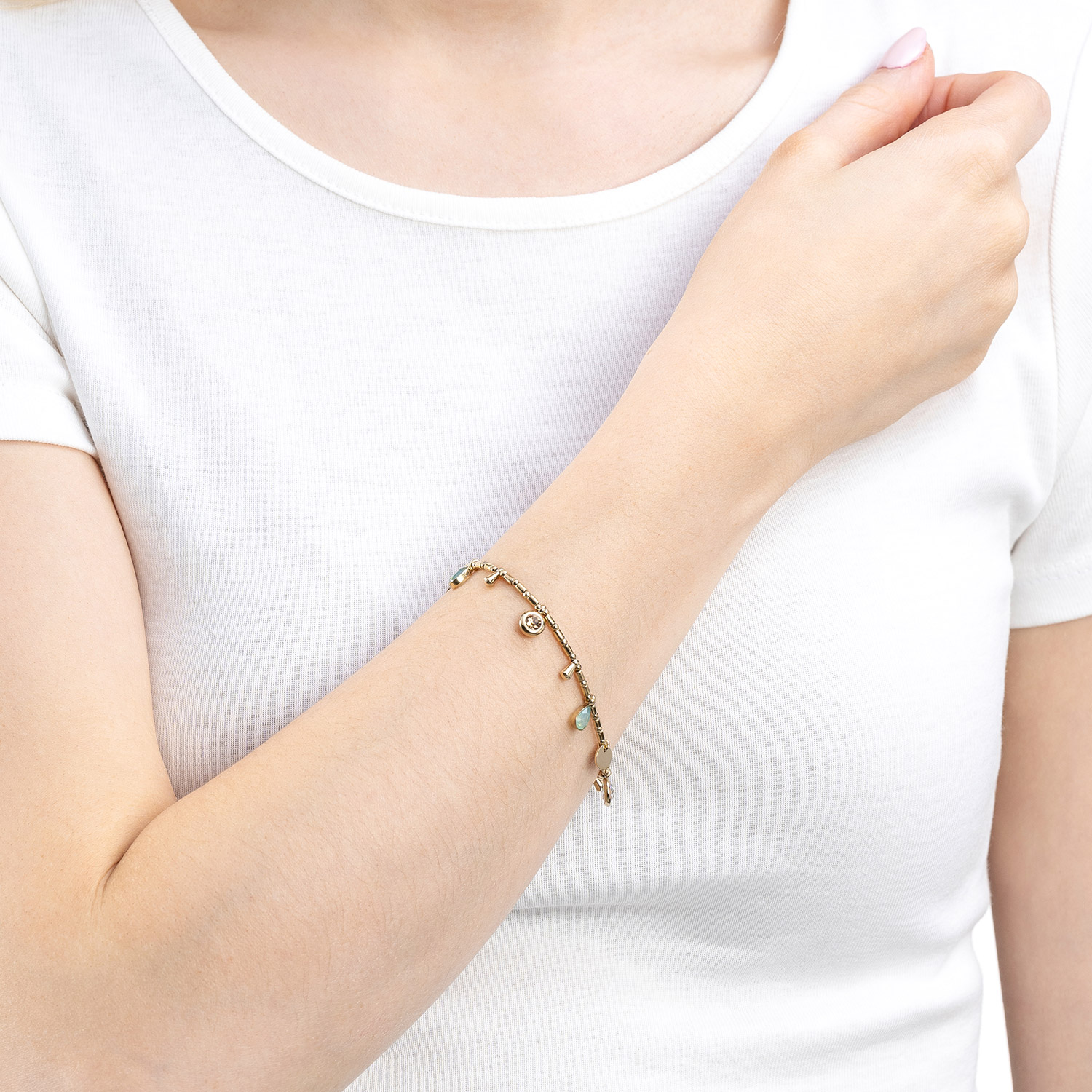 Leonardo Damen-Armband Ella Edelstahl Goldfarben 023544 • uhrcenter 