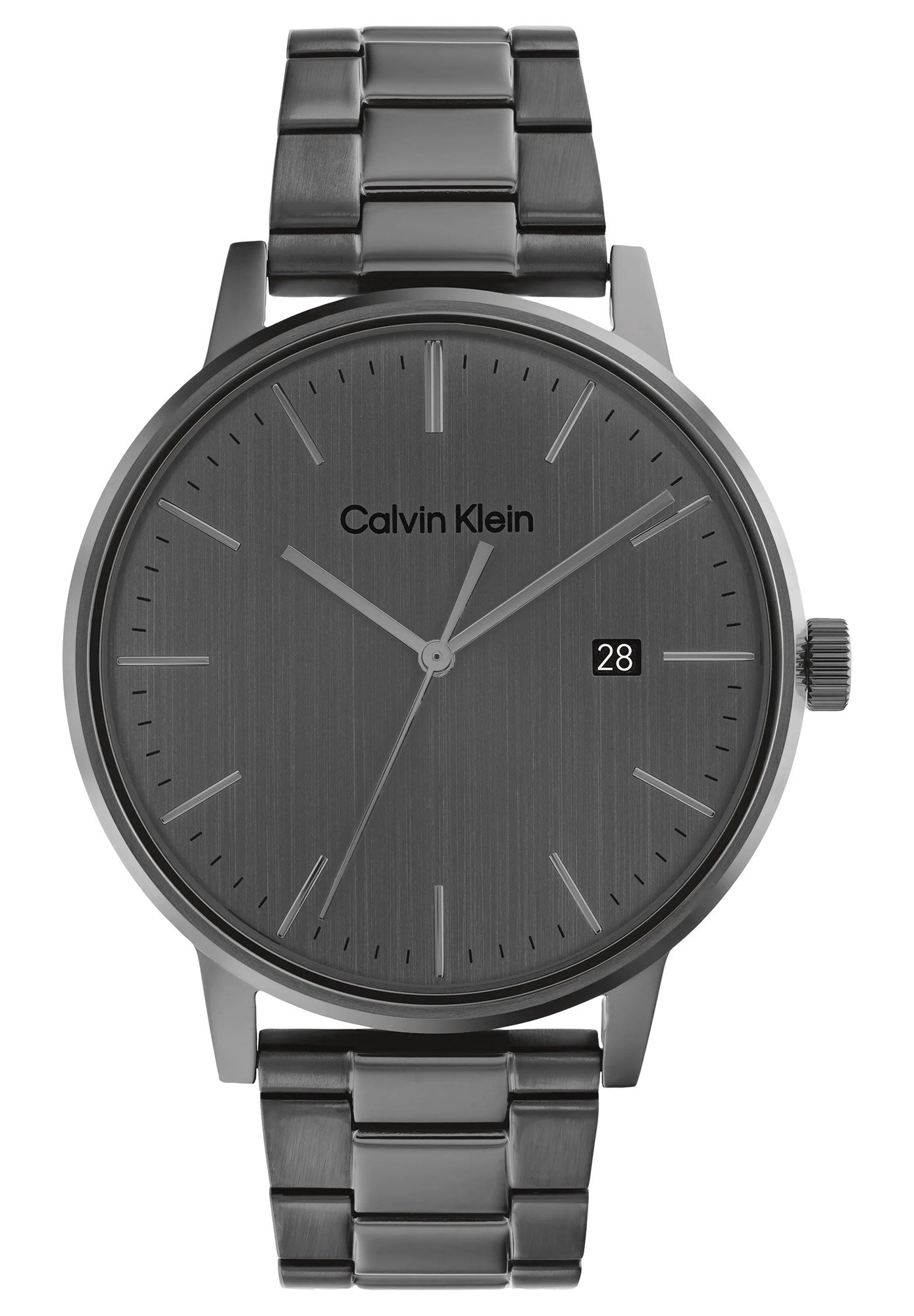 Calvin Klein 25200054 Herrenuhr Linked Bracelet Anthrazit